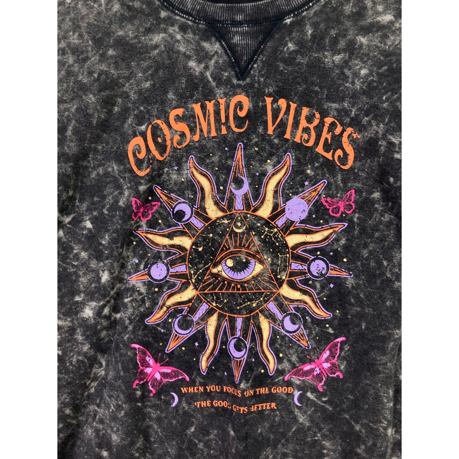 Other Cosmic Vibes Pullover Women's M Gray Sweater Shirt Casual Size M / US 6-8 / IT 42-44 - 2 Thumbnail