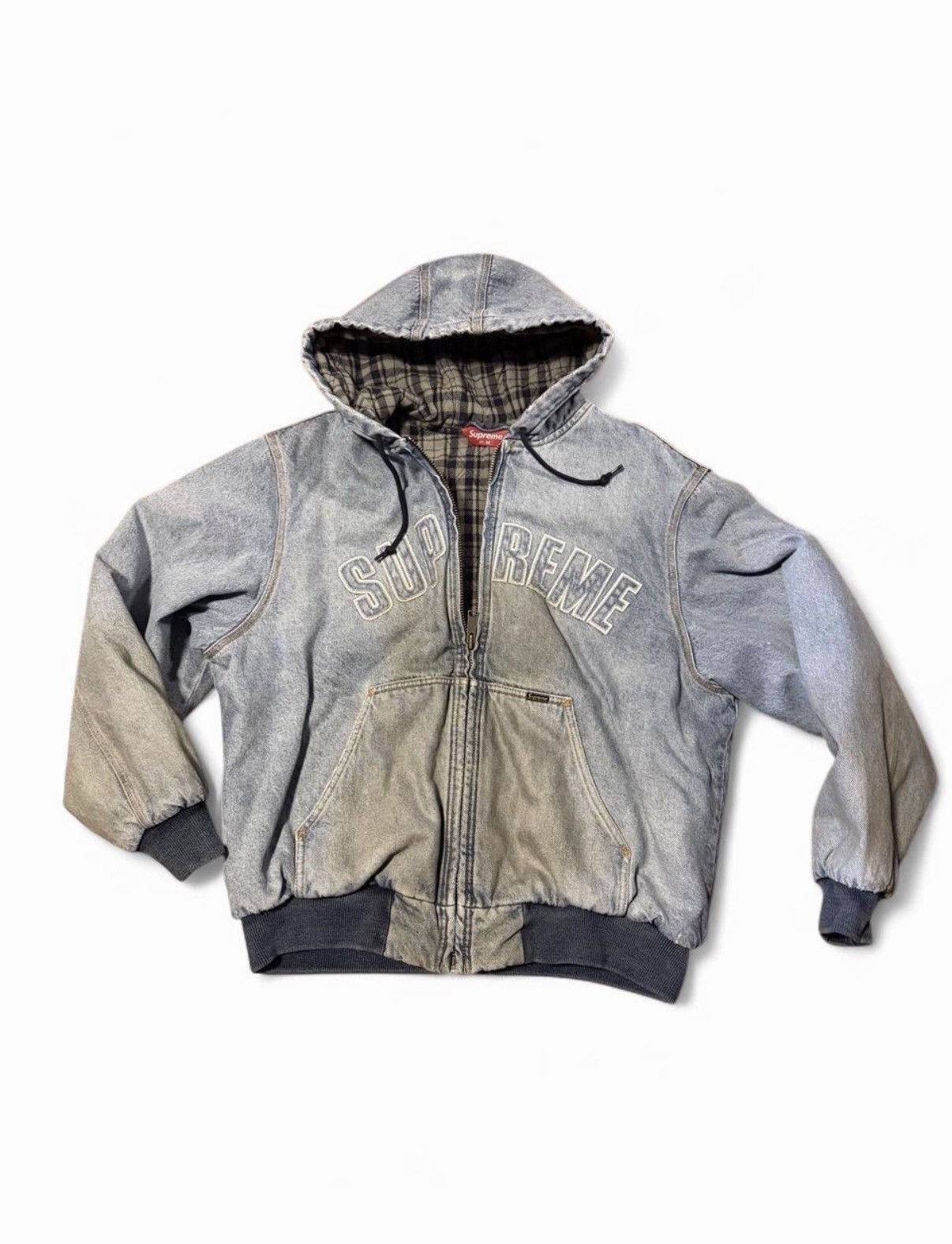 Supreme Supreme Reflective Arc Hooded Work Jacket | Grailed