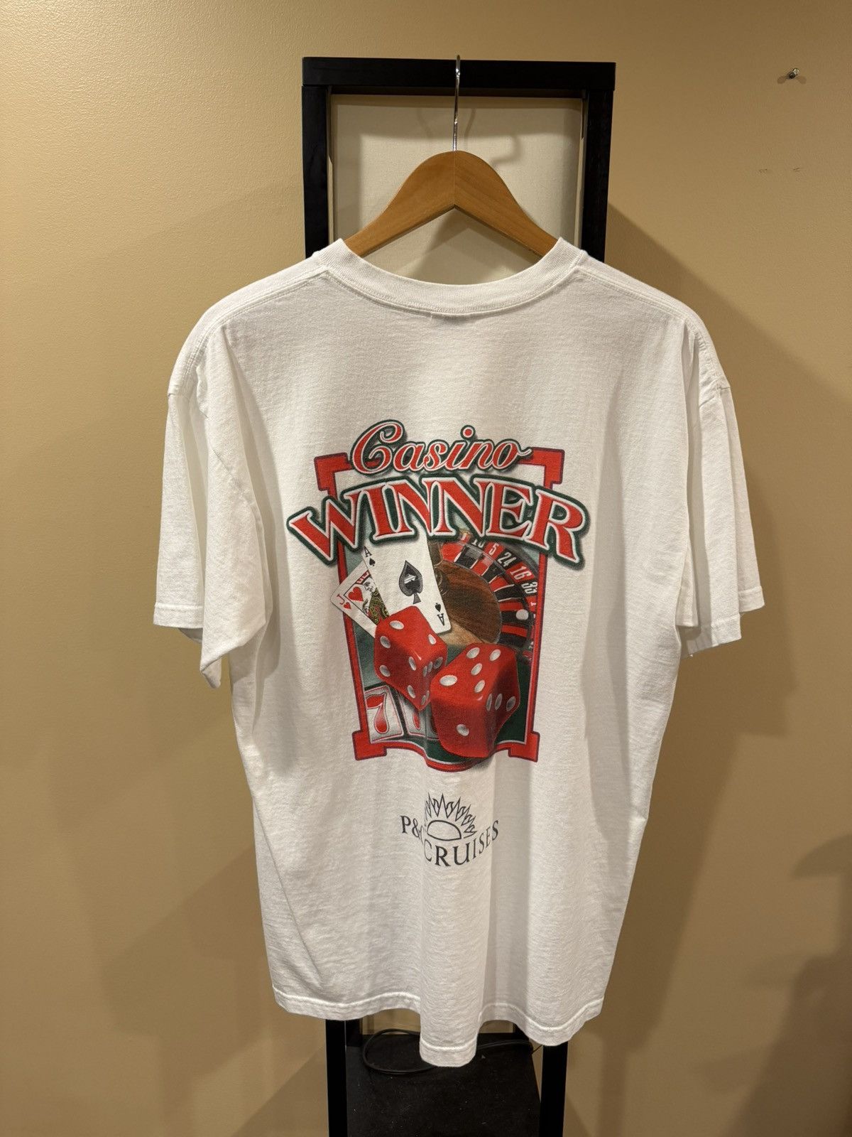 Vintage Vintage Player’s Club Casino Winner White T-Shirt Size US L / EU 52-54 / 3 - 1 Thumbnail