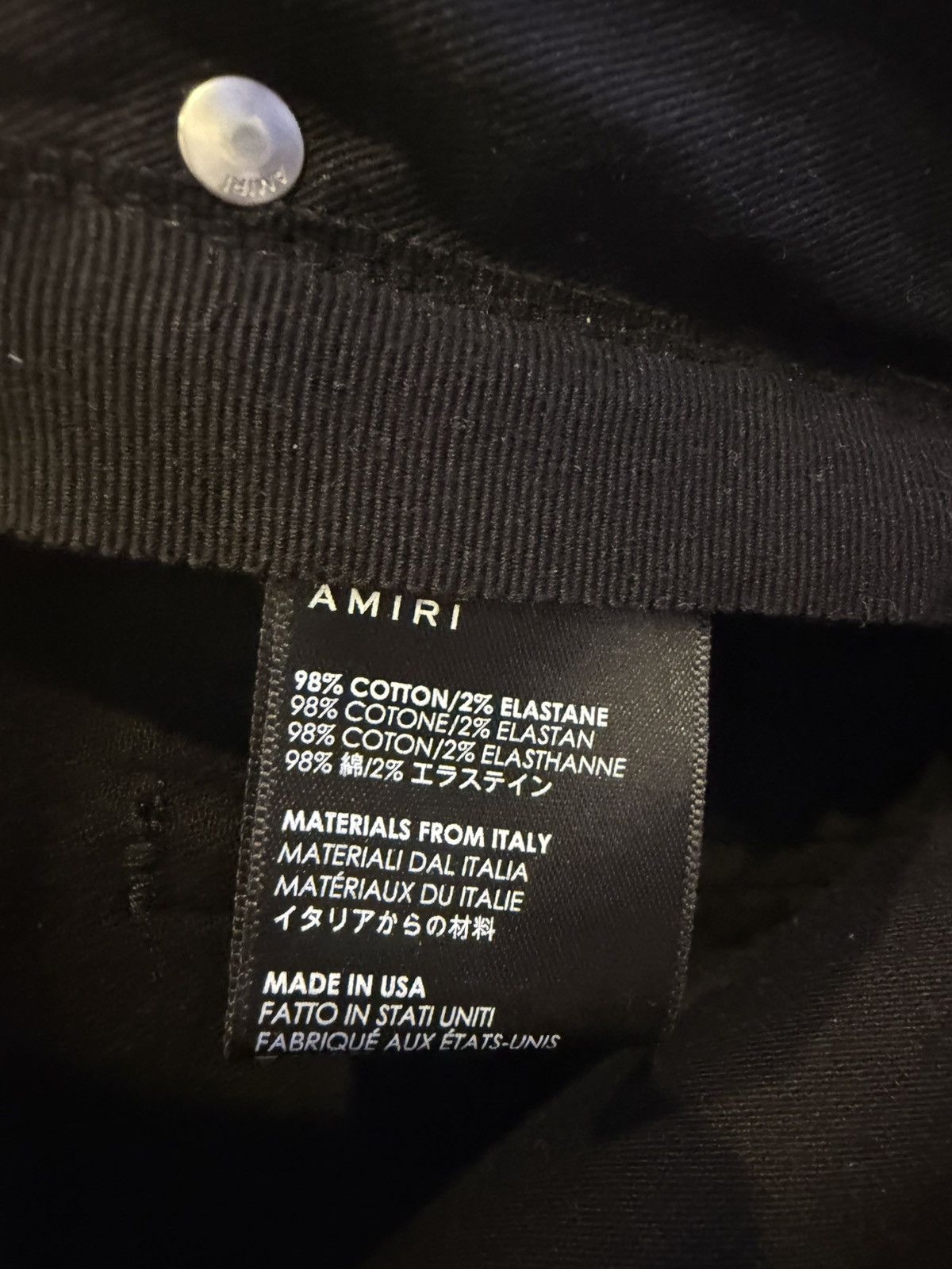 Amiri Amiri skinny stretch jet black jeans size 34 Size US 34 / EU 50 - 5 Thumbnail