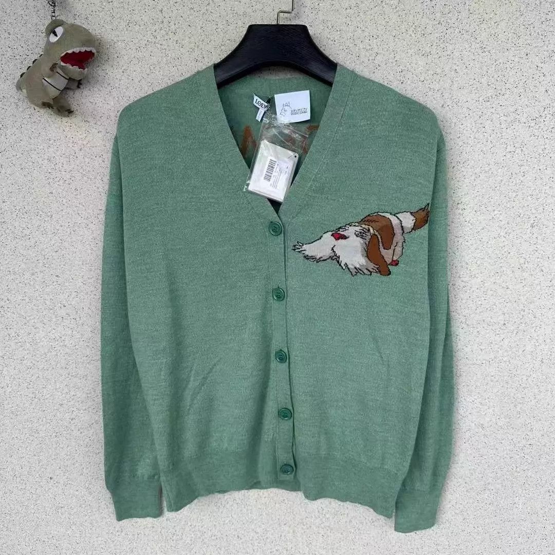 Loewe Loewe Howl's Moving Castle Dog Back Logo Cardigan S Size S / US 4 / IT 40 - 1 Thumbnail