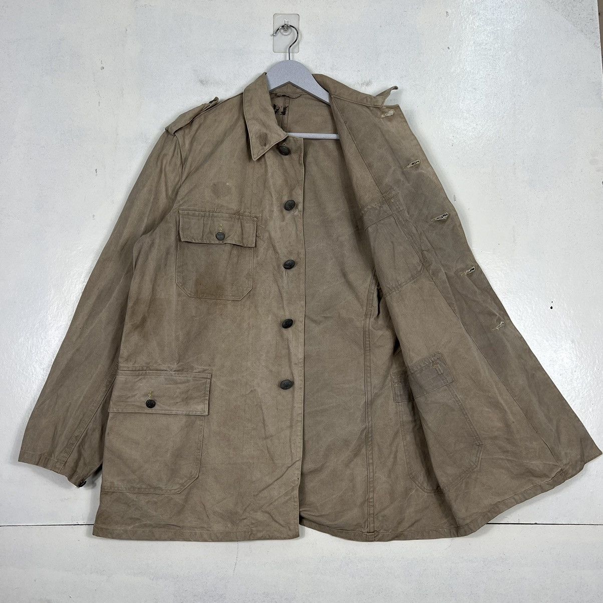 Vintage 🔥 40s VINTAGE SWEDISH MILITARY JACKET Size US M / EU 48-50 / 2 - 9 Thumbnail