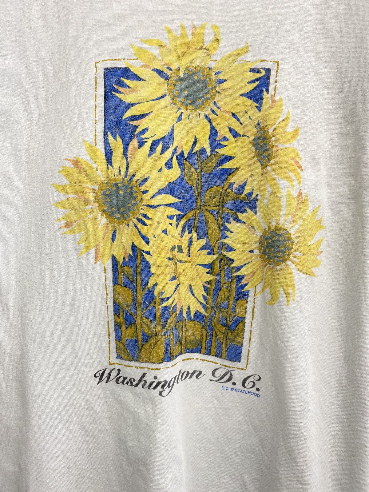 Vintage Vintage 90s Flowers Art Washington D C T-shirt Monet Style Size US M / EU 48-50 / 2 - 4 Thumbnail