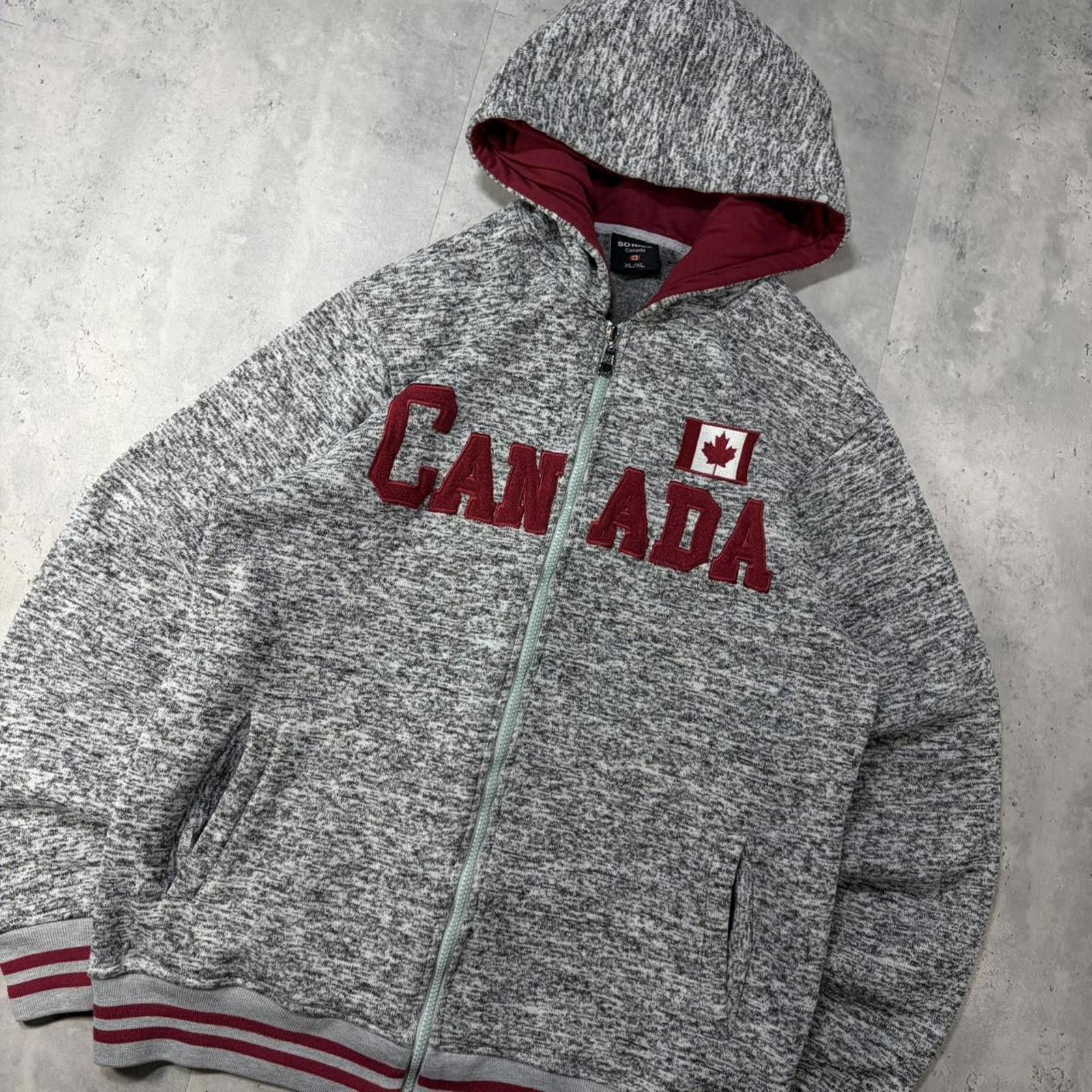 Other Y2K Grey Canada Grunge Zip Up Hoodie Size US L / EU 52-54 / 3 - 2 Thumbnail