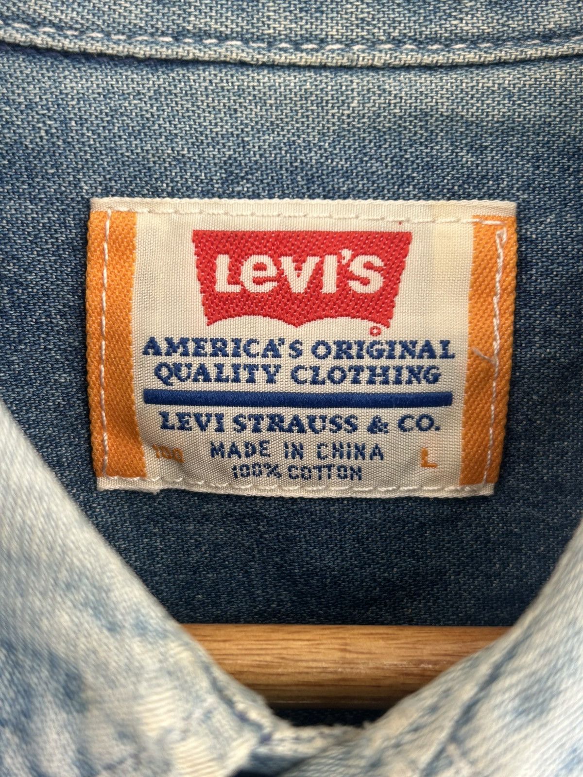 Levi's Levis Vintage Denim Button Up Shirt Size US L / EU 52-54 / 3 - 4 Thumbnail