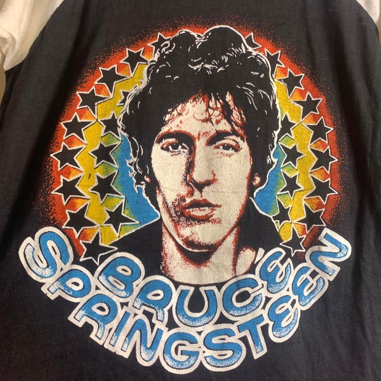 80’s BRUCE SPRINGSTEEN Boss Is Back 3/4 sleeve tee shirt M