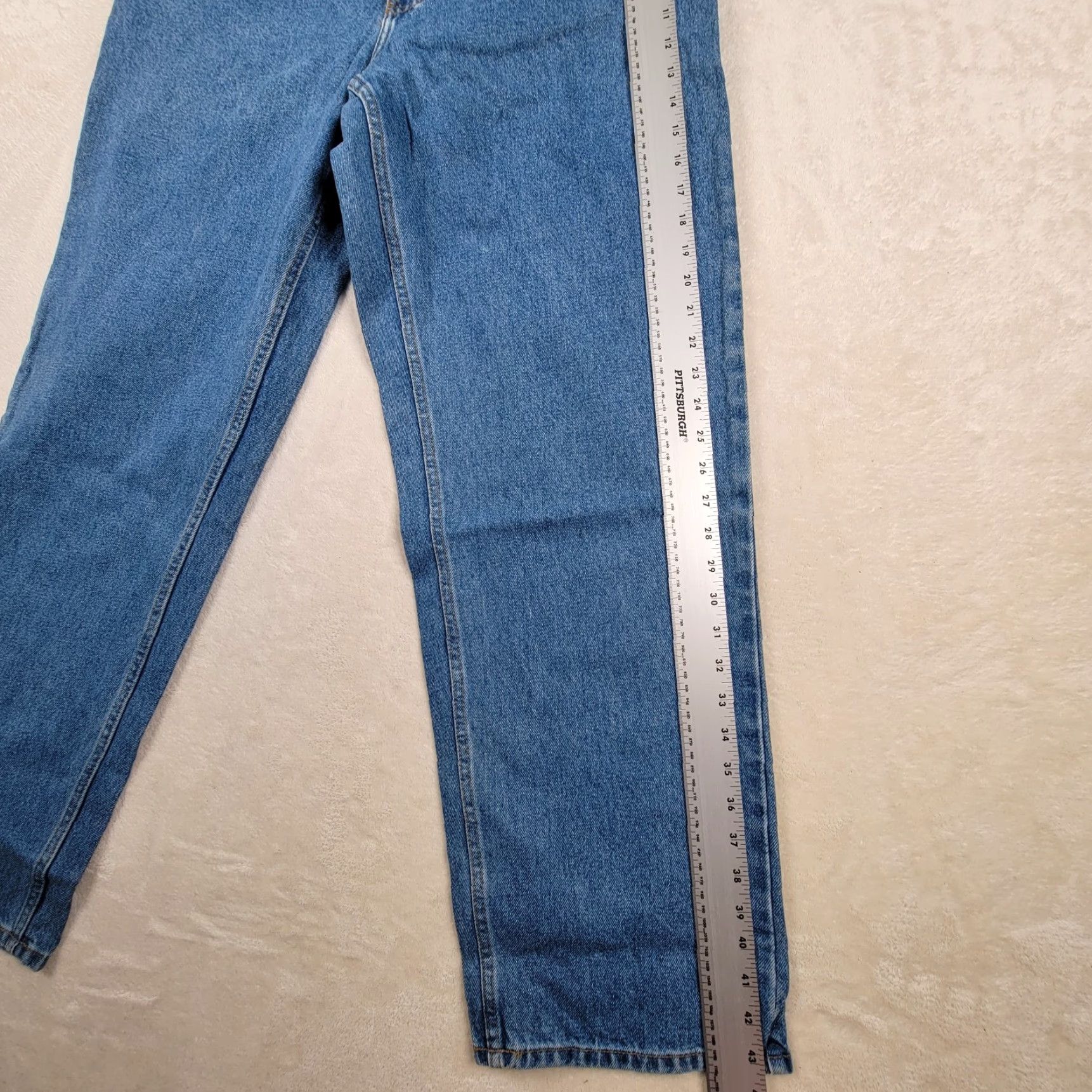 Anchor Blue VINTAGE Anchor Blue Jeans Baggy Denim 34x32 Mens Regular 5-Pocket Blue Cotton Denim Baggy Comfortable Knee 90s Size US 34 / EU 50 - 6 Thumbnail