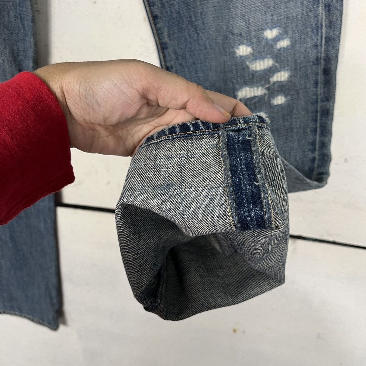 Japanese Brand Vintage Japanese Designer Workwear Denim Jeans Size US 30 / EU 46 - 8 Thumbnail