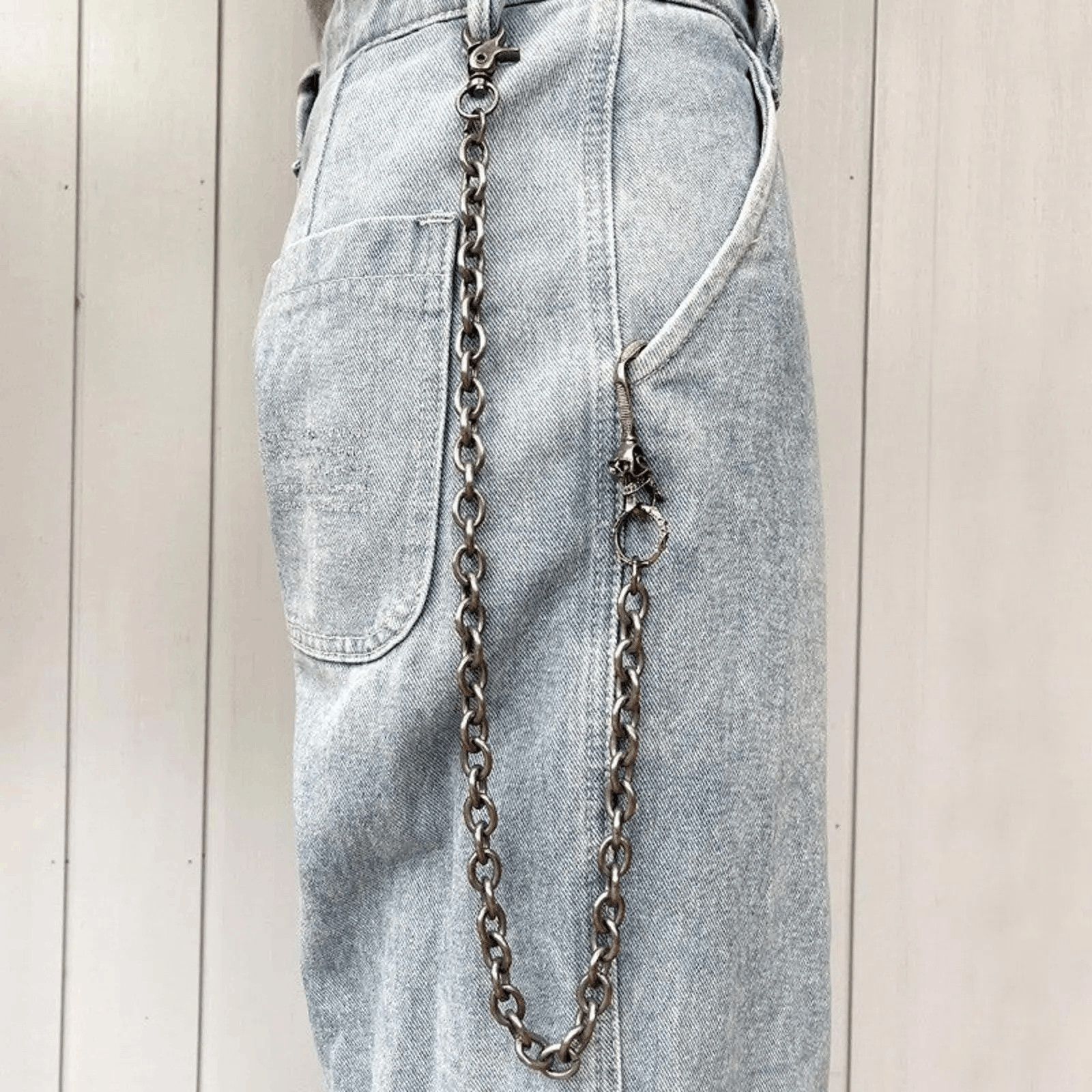 Vintage Death Reaper Wallet Chain, Pants Chain Size ONE SIZE - 4 Thumbnail
