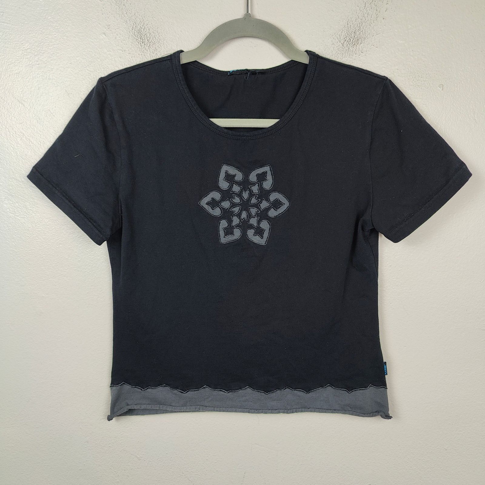 MOTHER Vintage Y2K Kuhl Snowflake Top Womens Small Black Size S / US 4 / IT 40 - 1 Thumbnail