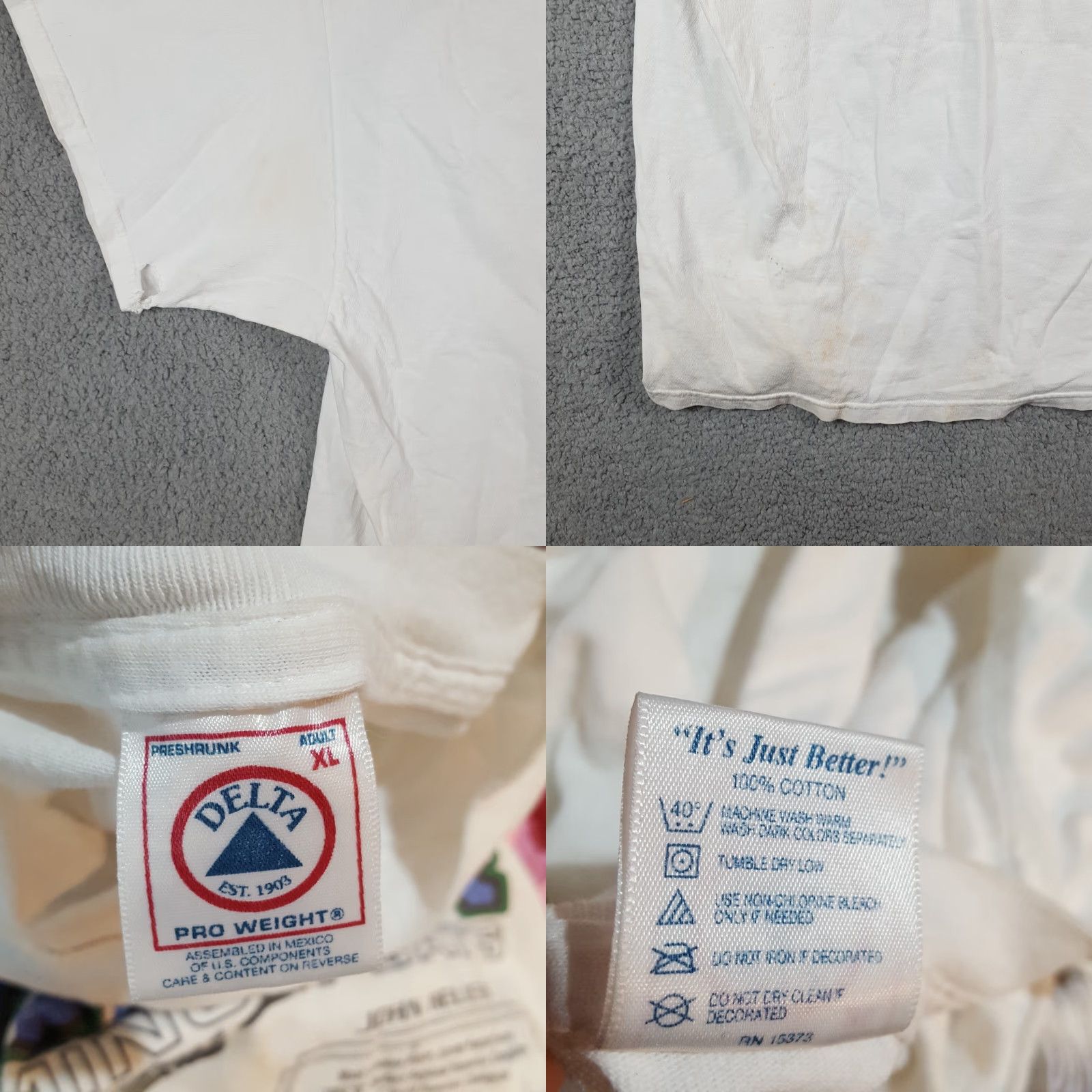 Delta Vintage Delta MLB T-Shirt Men XL White 90s Baseball Grunge Retro Sports Distressed Size US XL / EU 56 / 4 - 8 Thumbnail
