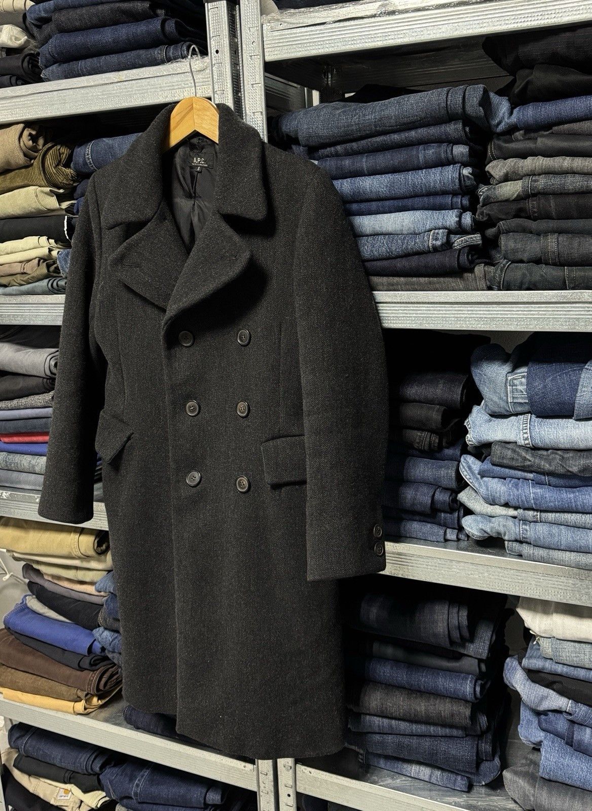 A.P.C. A.P.C. APC Double Breasted Wool Women’s Vintage Pea Coat Size S / US 4 / IT 40 - 3 Thumbnail