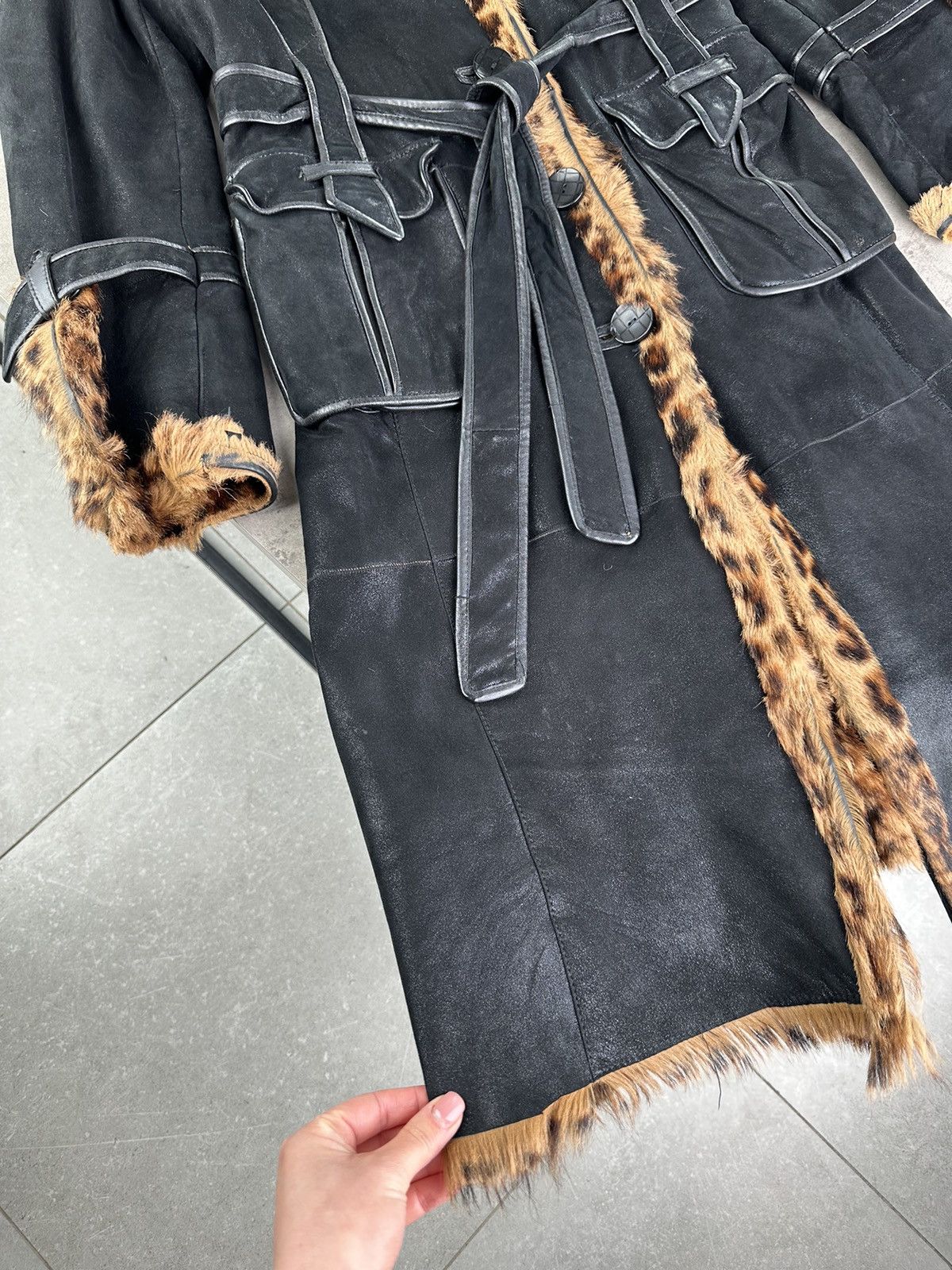 Japanese Brand Vintage Sheepskin Coat Size L / US 10 / IT 46 - 6 Thumbnail