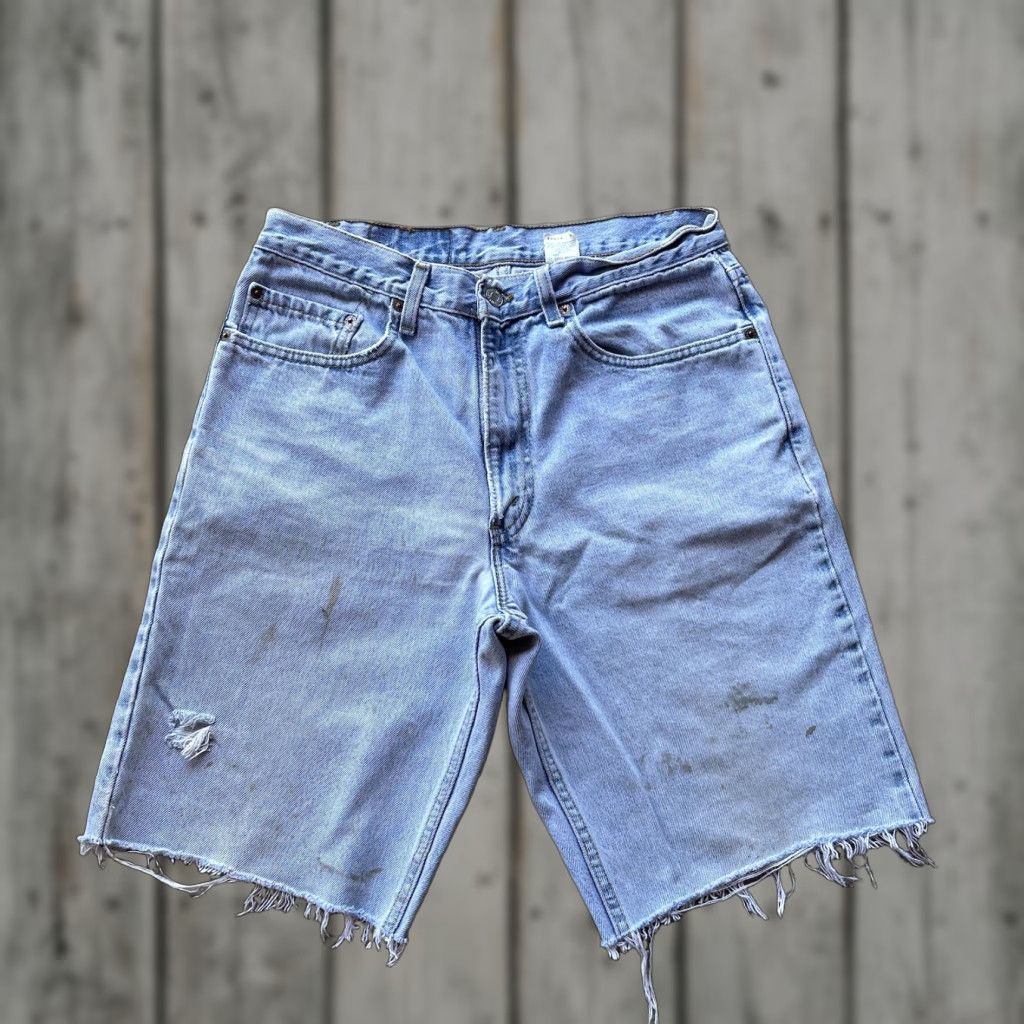 Levi's VINTAGE Levi's 550 Baggy Shorts Mens 32 Blue Denim Skater Jorts 90s Hip Hop Size US 32 / EU 48 - 1 Thumbnail