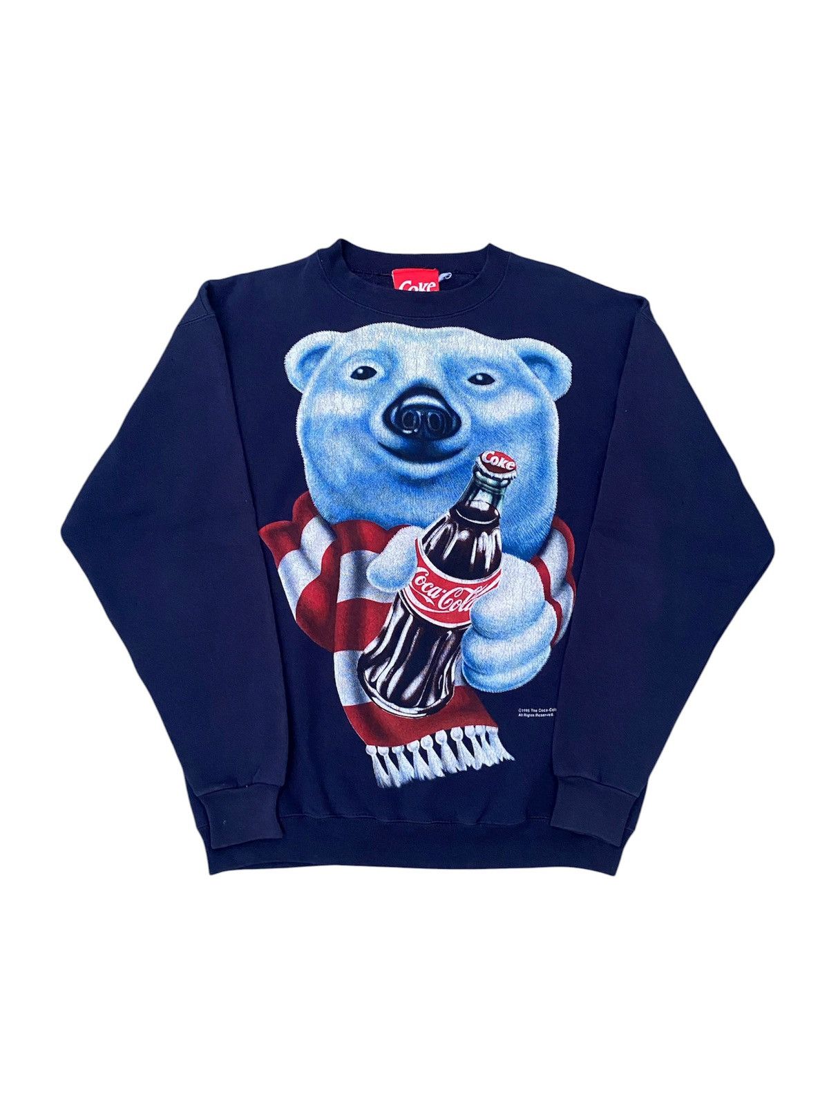 Coca Cola Vintage 90s Coca cola Sweatshirt Size US M / EU 48-50 / 2 - 1 Thumbnail