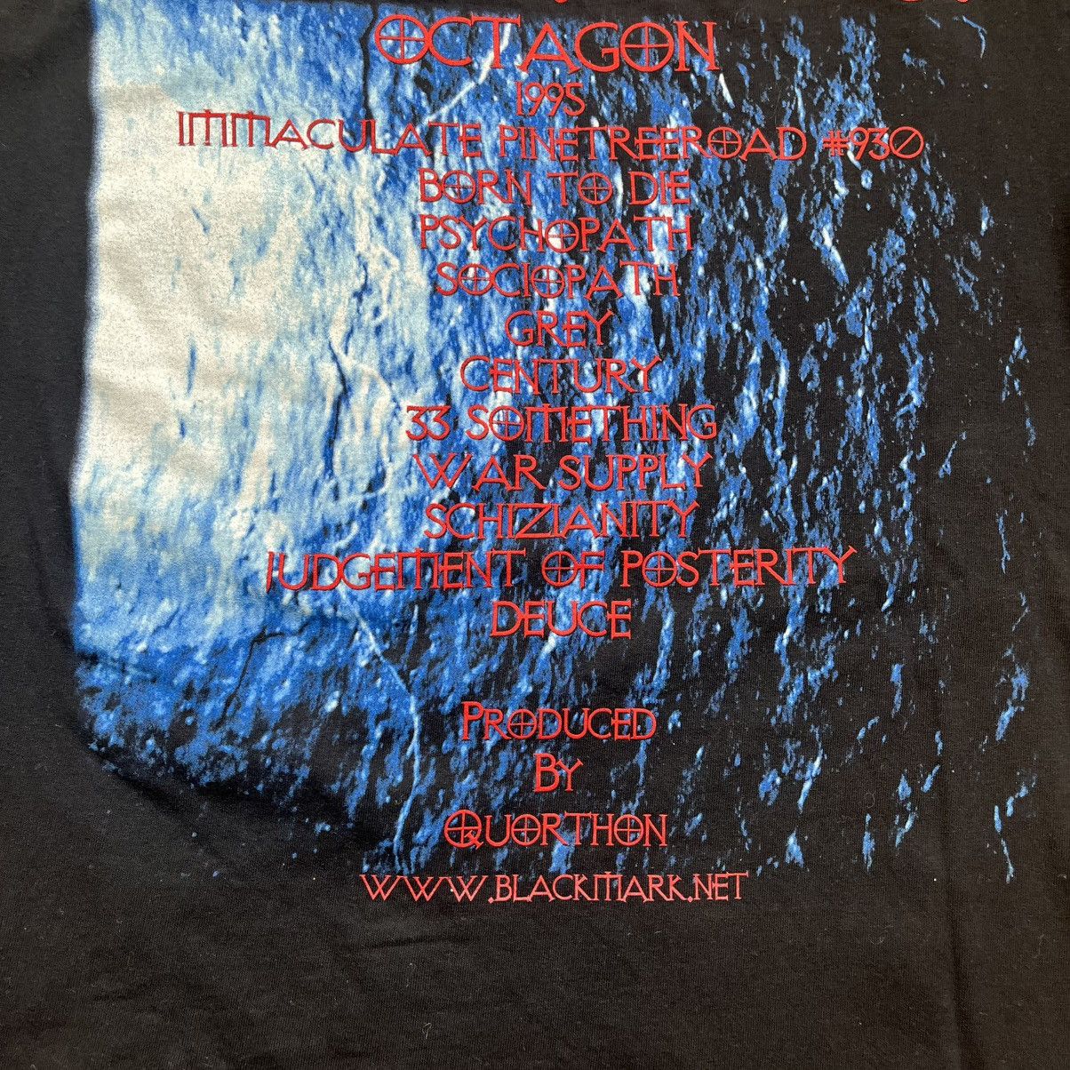 Vintage Vintage Bathory Octagon Black Death Metal Band OG Tour Shirt Size US L / EU 52-54 / 3 - 9 Thumbnail