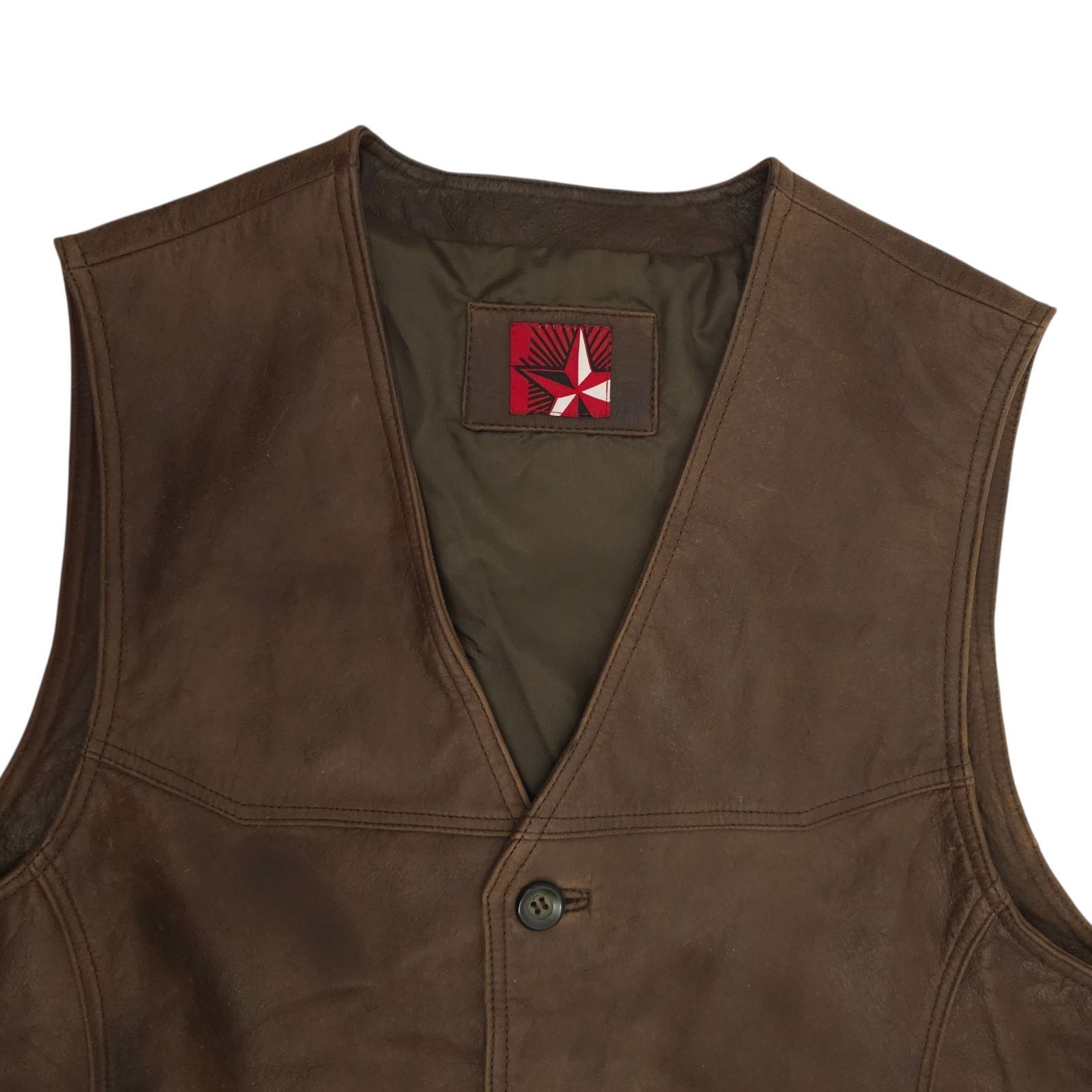 Marlboro Marlboro Miles Leather Vest Mens L Vintage Western Biker Size US L / EU 52-54 / 3 - 9 Thumbnail