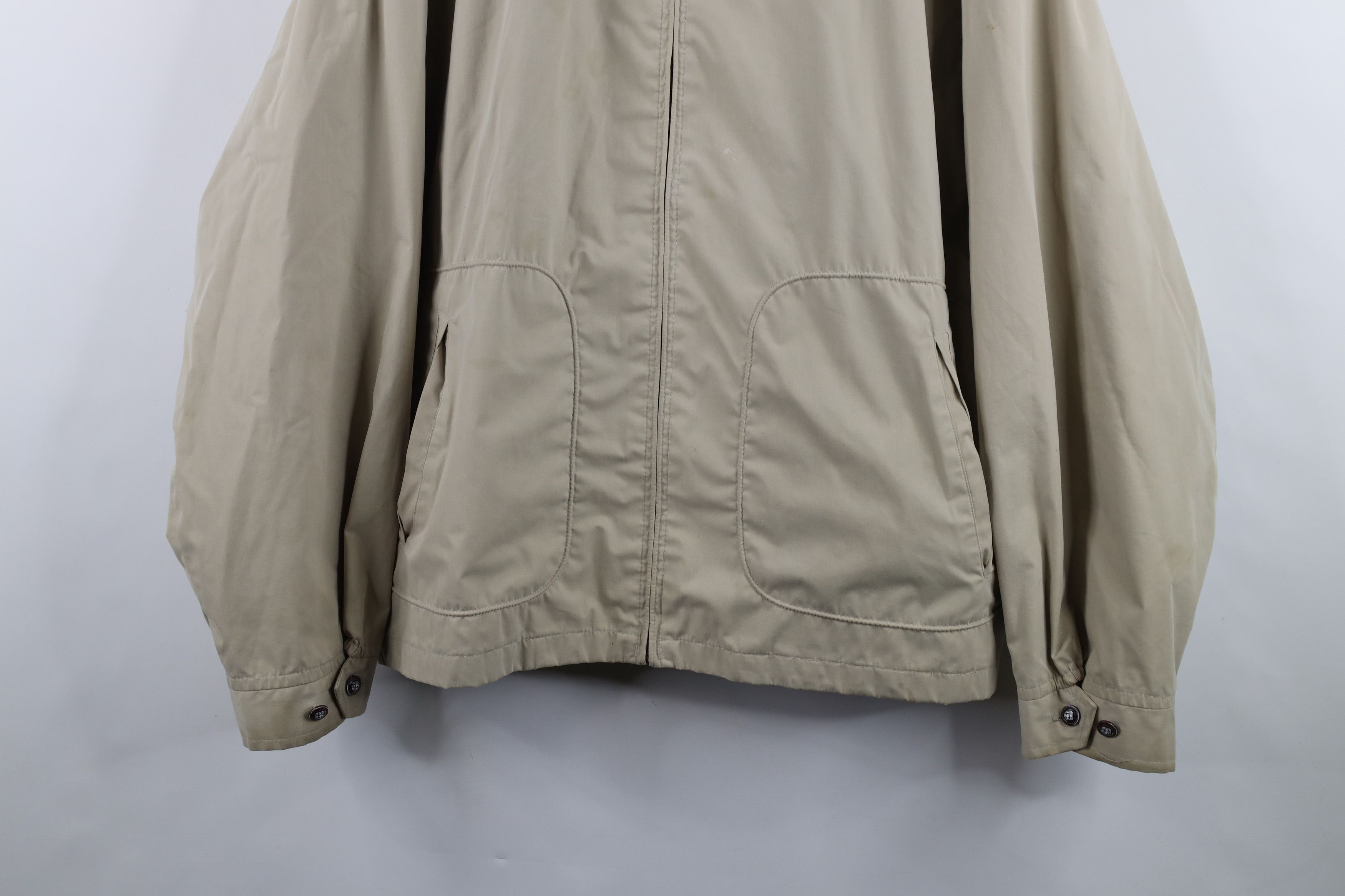 Vintage Vintage 90s McGregor Flannel Lined Bomber Jacket Beige Size US XXL / EU 58 / 5 - 3 Thumbnail