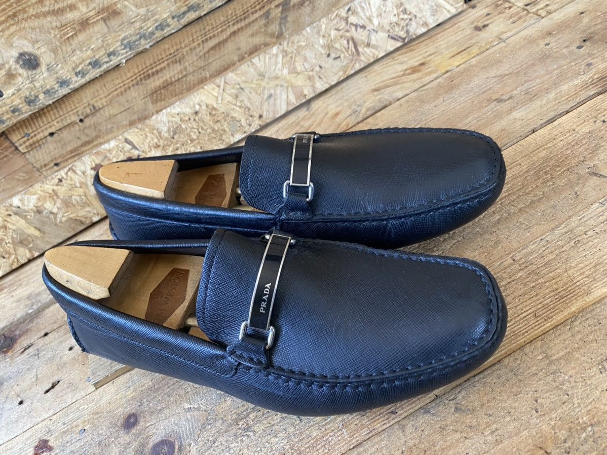 Prada Prada logo horsebit driving loafers, black shoes uk9 US 10 Size US 10 / EU 43 - 11 Thumbnail