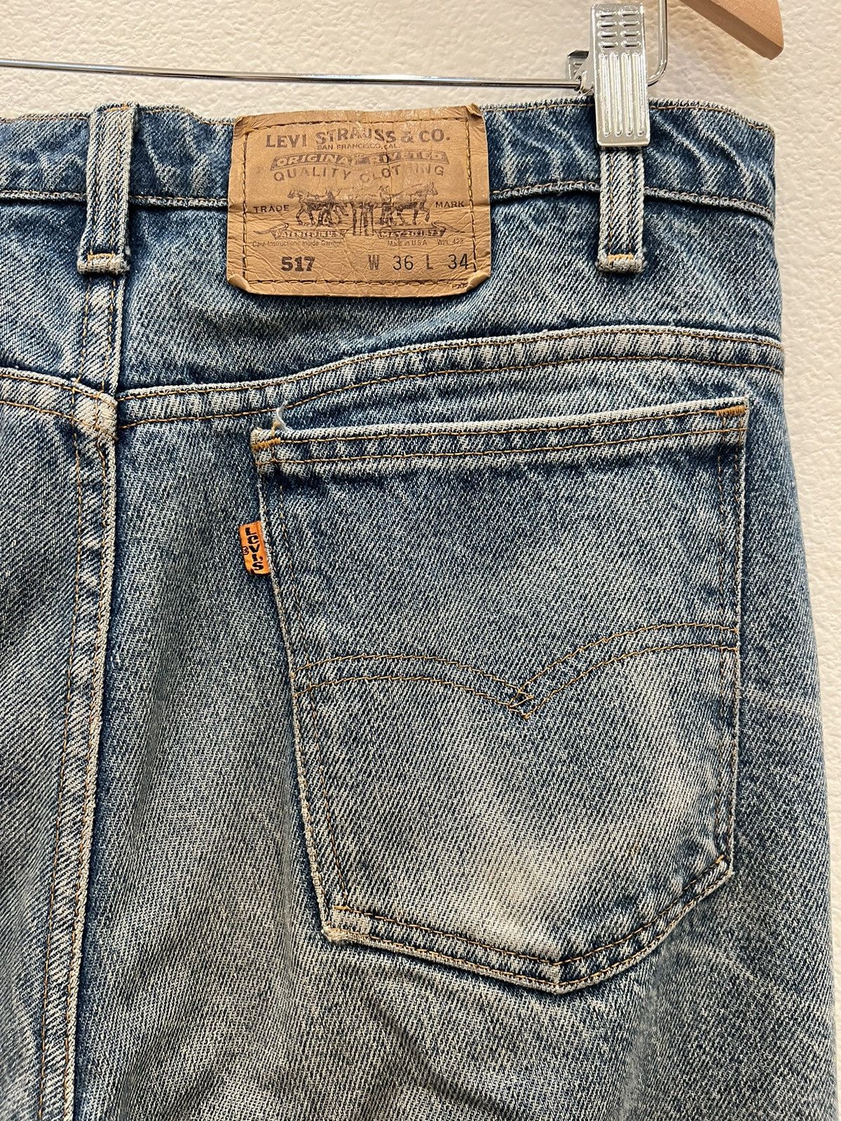 Levi's × Levi's Vintage Clothing × Vintage Levi's 517 Orange Tabs Size US 33 - 5 Thumbnail