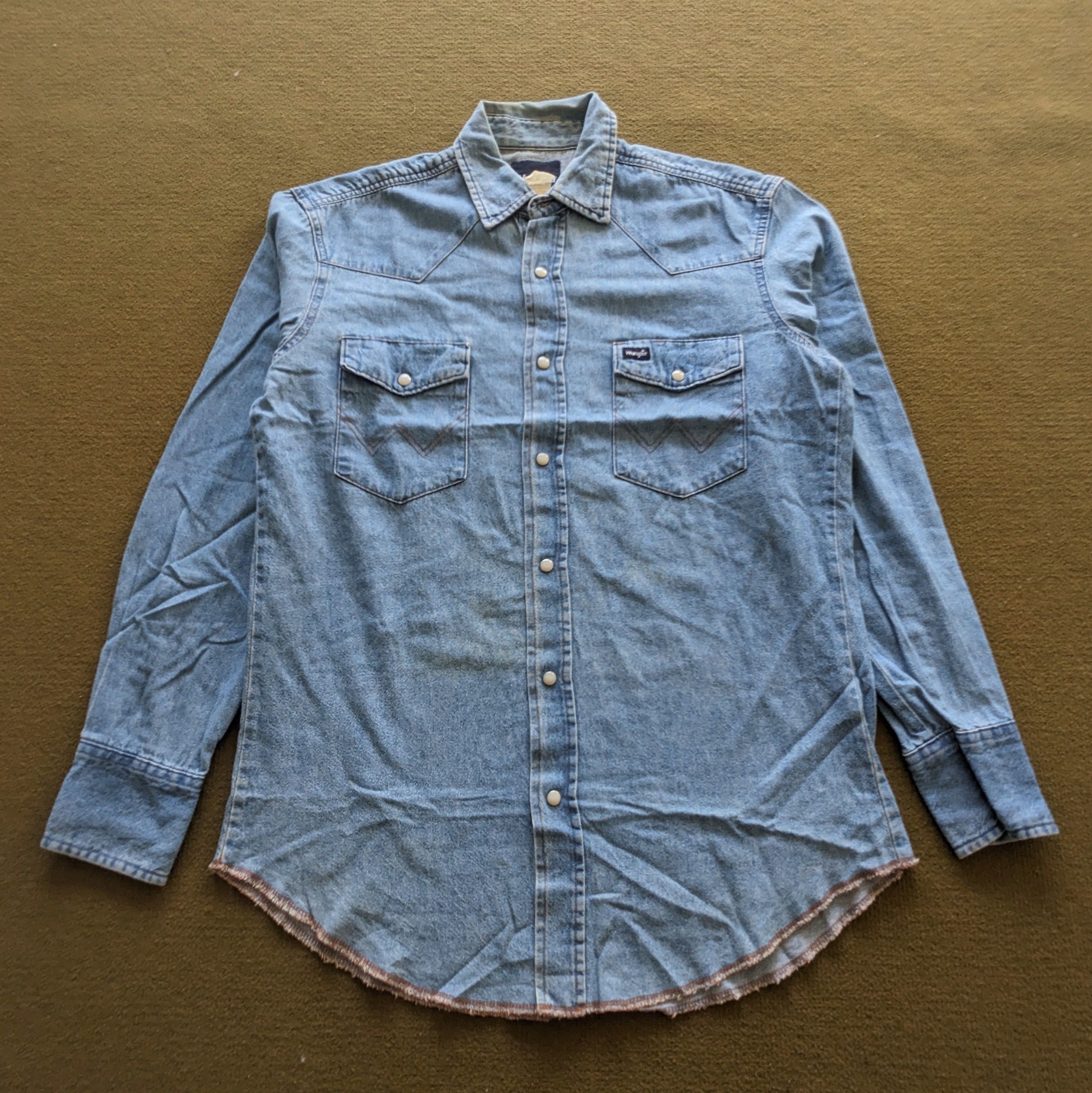 Wrangler Vintage Wrangler Brand Denim Shirts Size US M / EU 48-50 / 2 - 1 Thumbnail