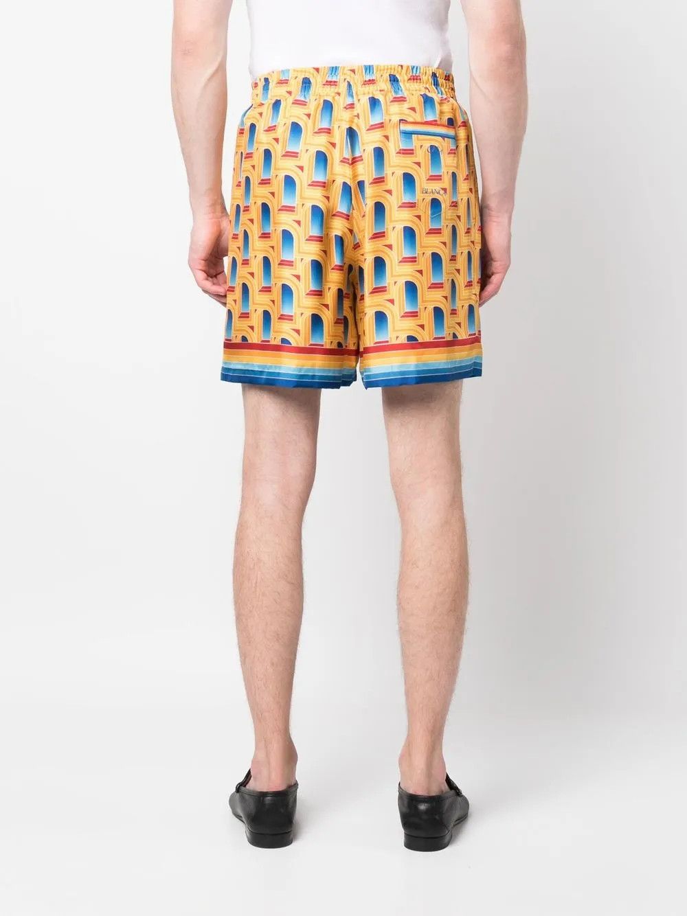 Casablanca o1mle0326 Drawstring Silk Shorts in Multicolor Size US 28 / EU 44 - 4 Thumbnail