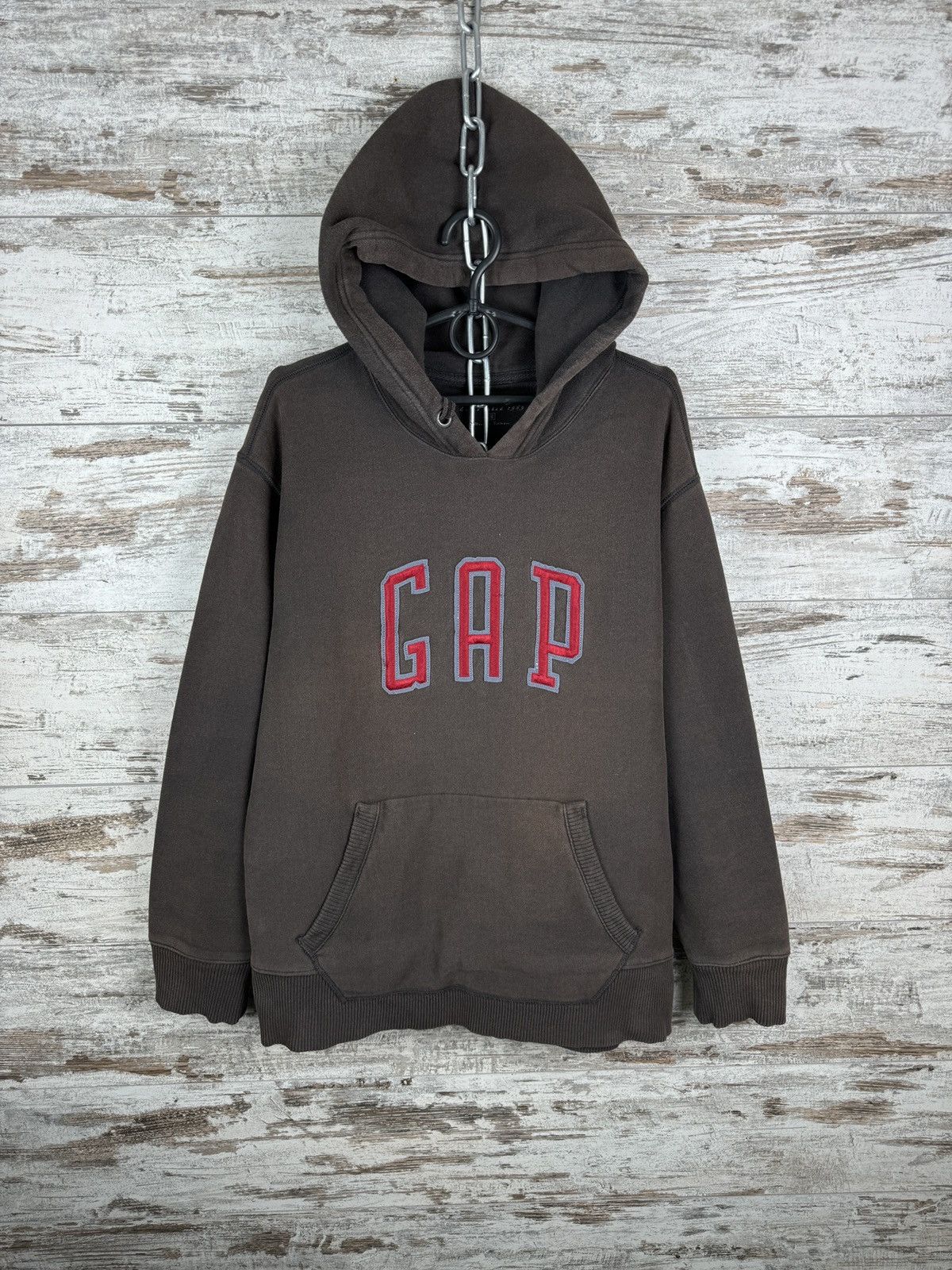 Gap Mens Vintage Gap brown hoodie streetwear Size US M / EU 48-50 / 2 - 1 Thumbnail