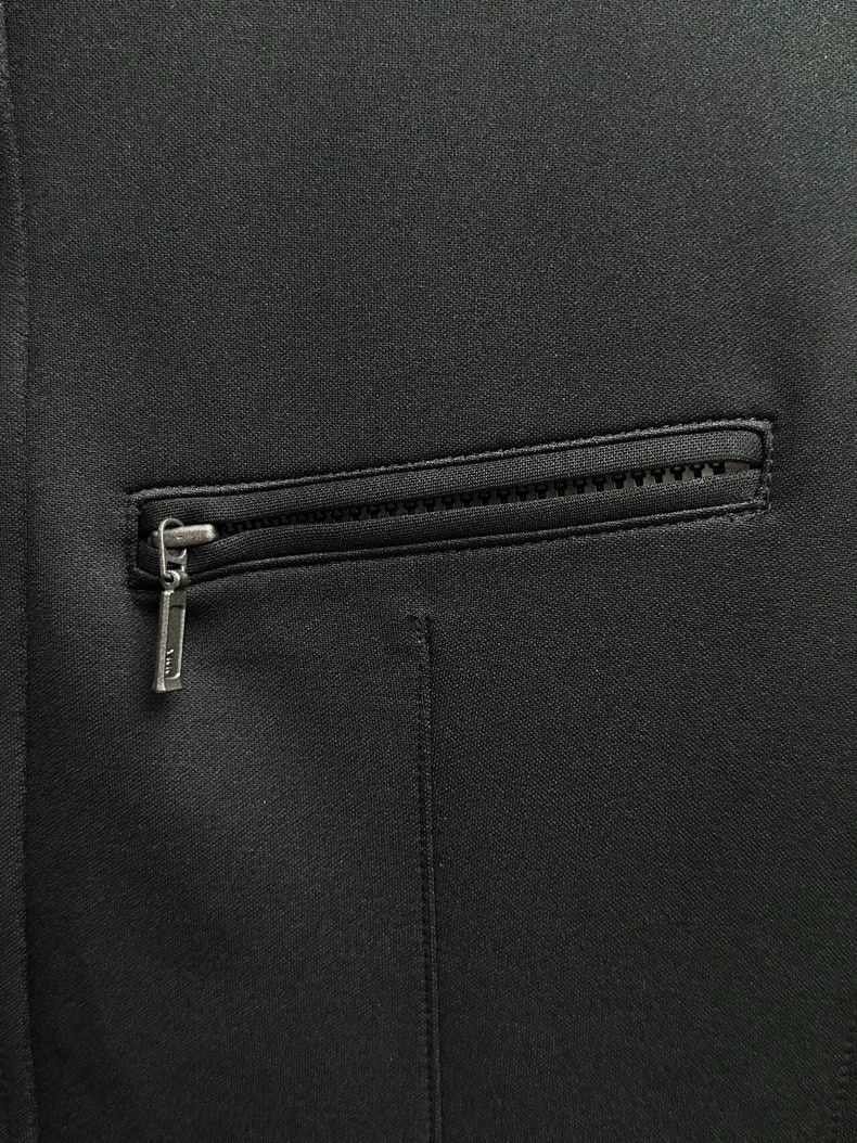 Issey Miyake Issey Miyake size:m Black zipper suit jacket Size 34S - 2 Thumbnail