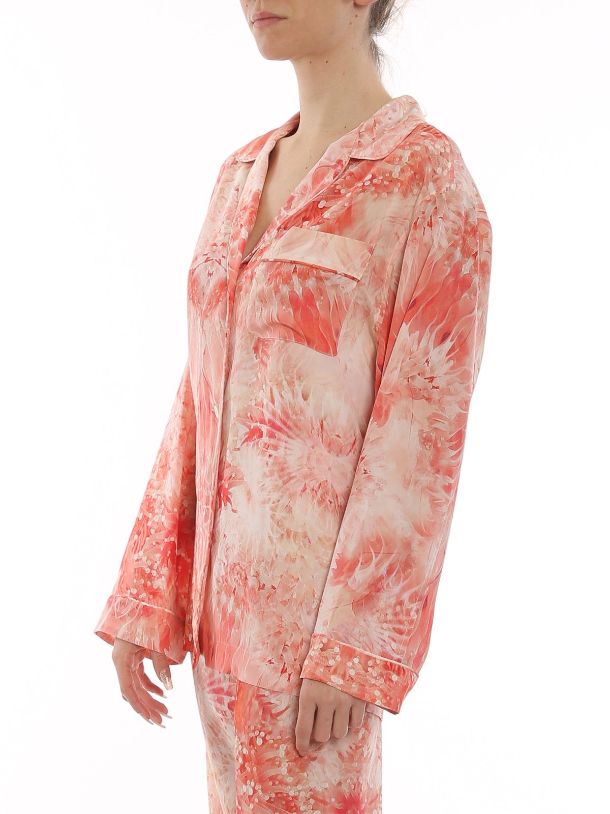 Alexander McQueen o1y0325 Floral Shirt in Pink Size S / US 4 / IT 40 - 5 Thumbnail
