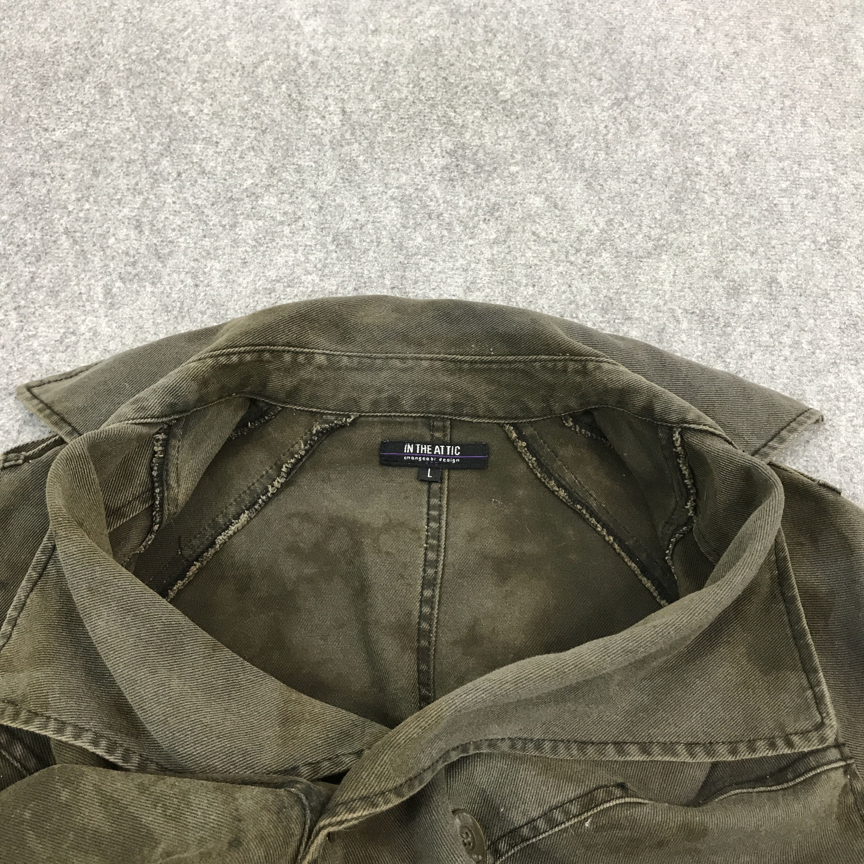 If Six Was Nine × In The Attic × Japanese Brand IN THE ATTIC JAPAN BLACK FADED BONDAGE JACKET Size US L / EU 52-54 / 3 - 7 Thumbnail
