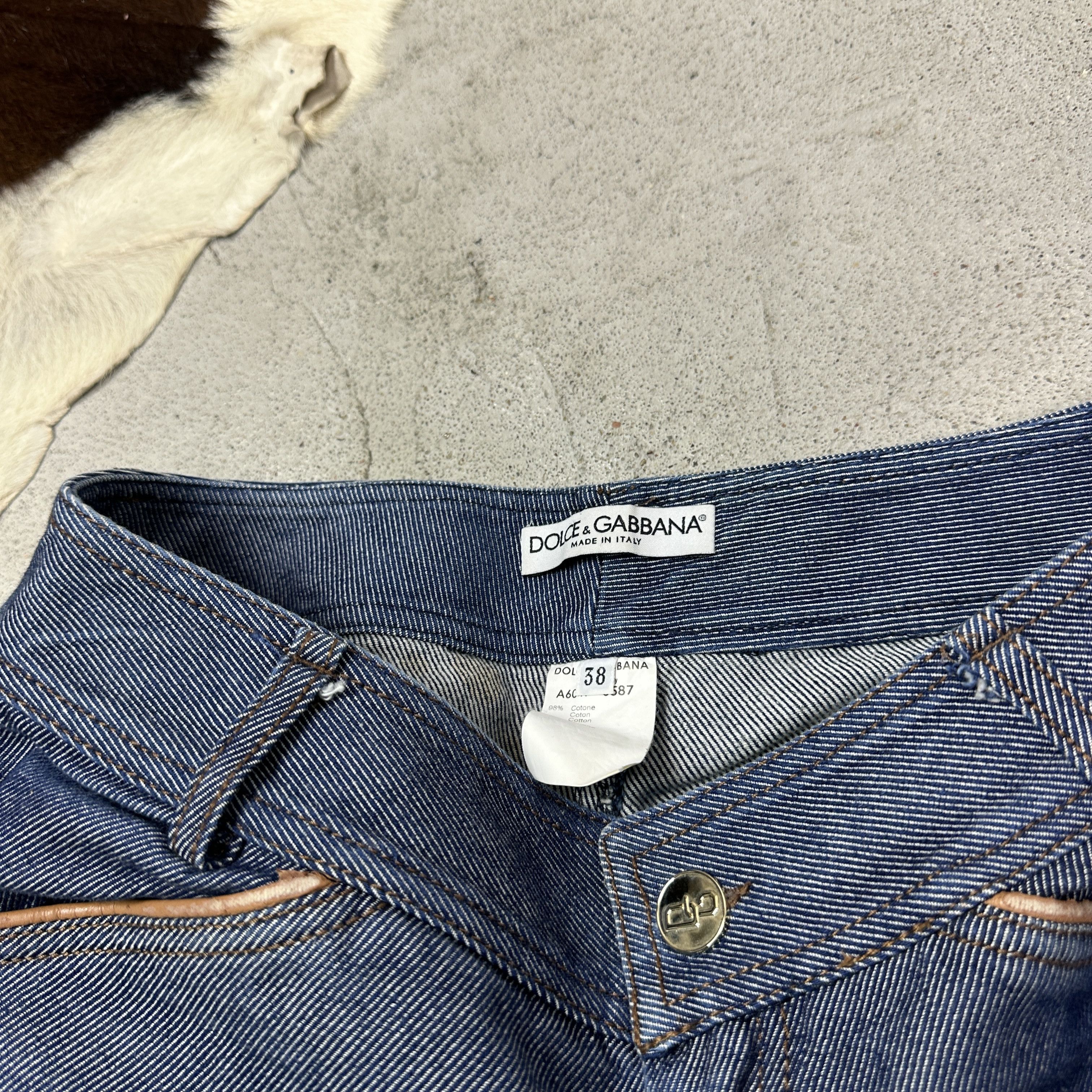 Dolce & Gabbana Vintage Denim Old Money Preppy Dolce&Gabbana Jeans Y2K Size 25" / US 0 / IT 36 - 4 Thumbnail