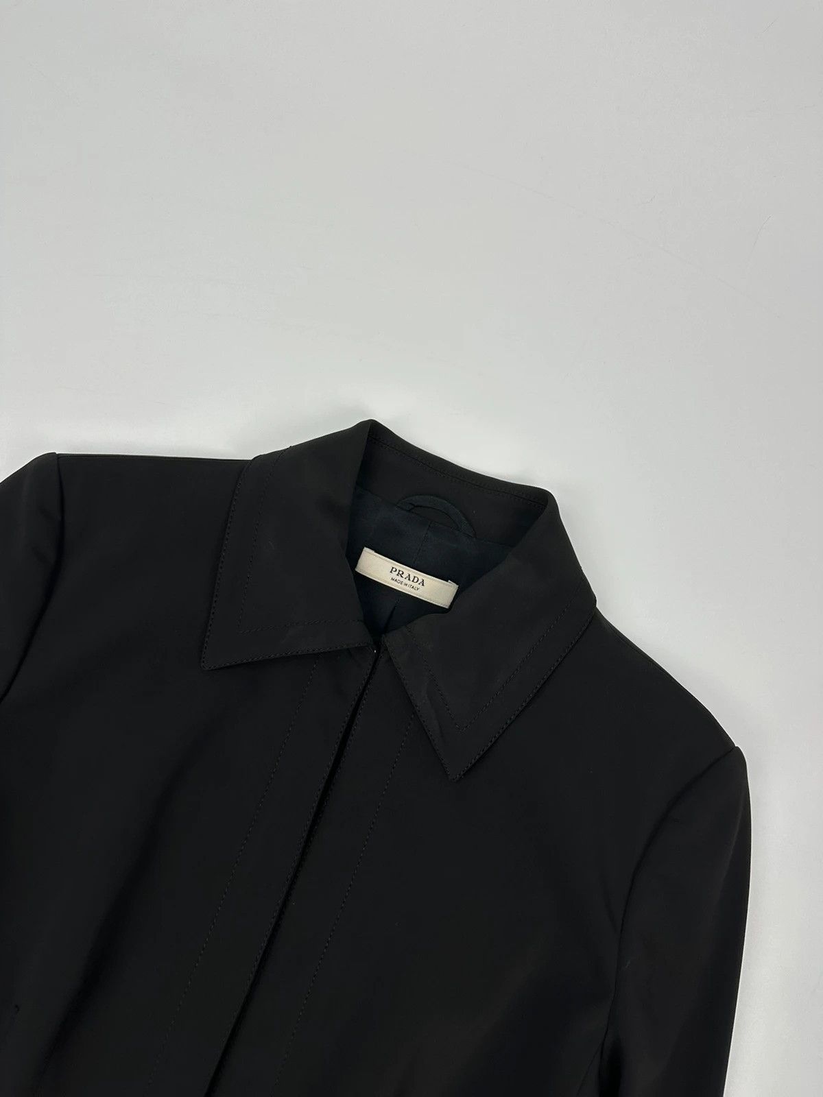Prada Prada Milano FW2003 Black Blazer Shirt Jacket Elegant Size L / US 10 / IT 46 - 5 Thumbnail