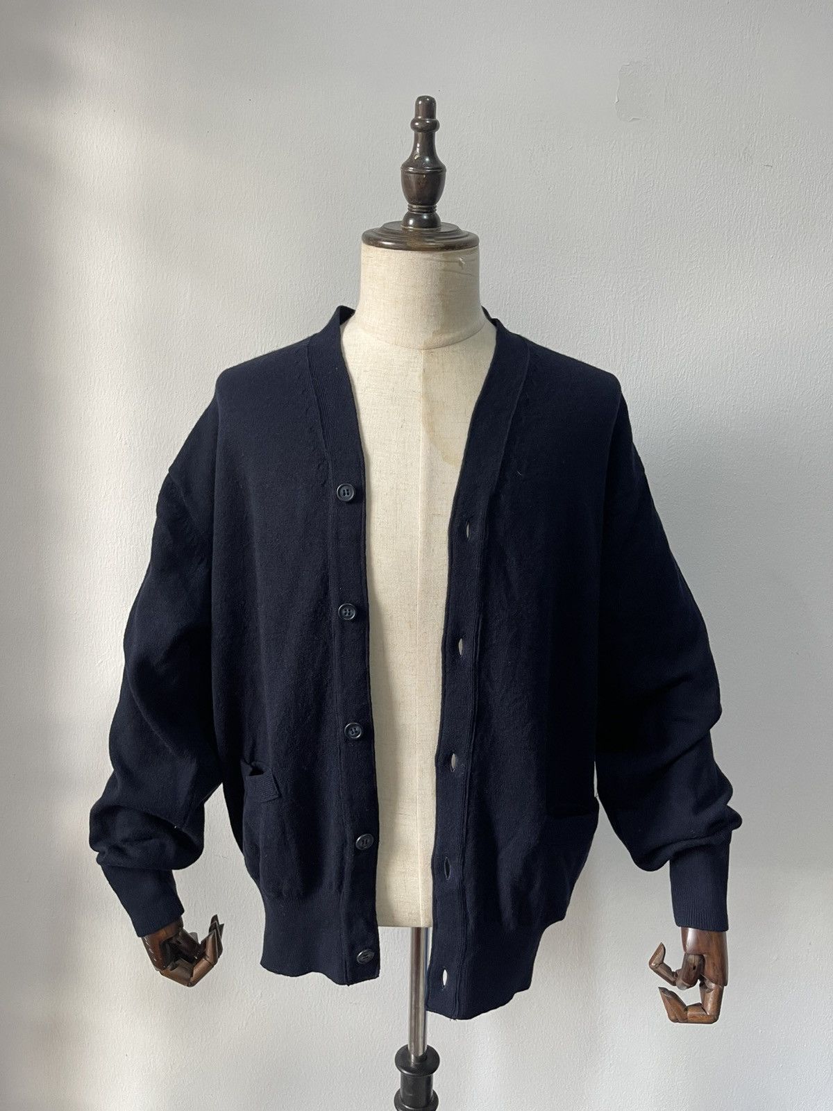 Comme des Garcons Homme Plus 1994 Comme Des Garcons Homme Wool Cardigan C1 Size US M / EU 48-50 / 2 - 1 Thumbnail
