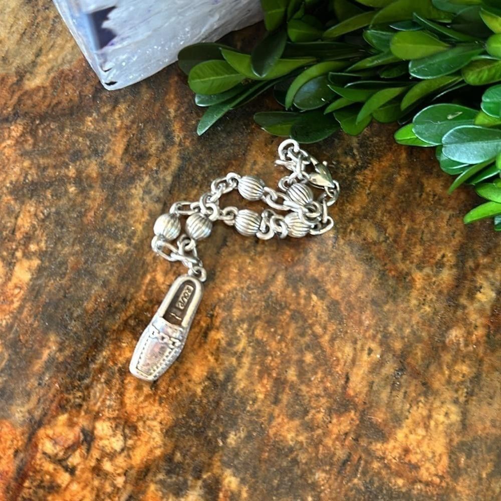 Brighton Brighton Charming Vintage Silver Bracelet with Shoe Charm Size ONE SIZE - 3 Thumbnail