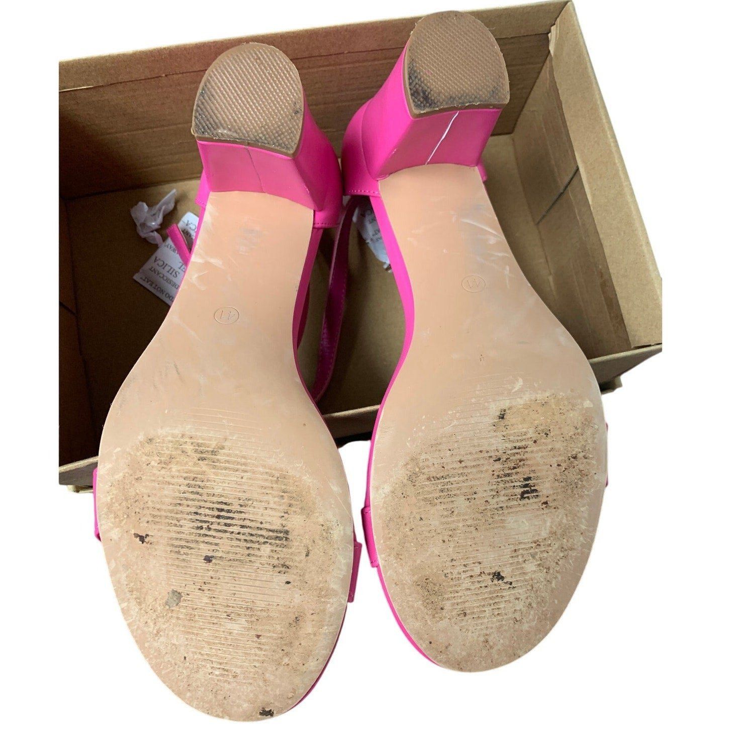 Other Dobolin Women's Size 10.5 Hot Pink Ankle Strap Heels Size US 10.5 / IT 40.5 - 7 Thumbnail