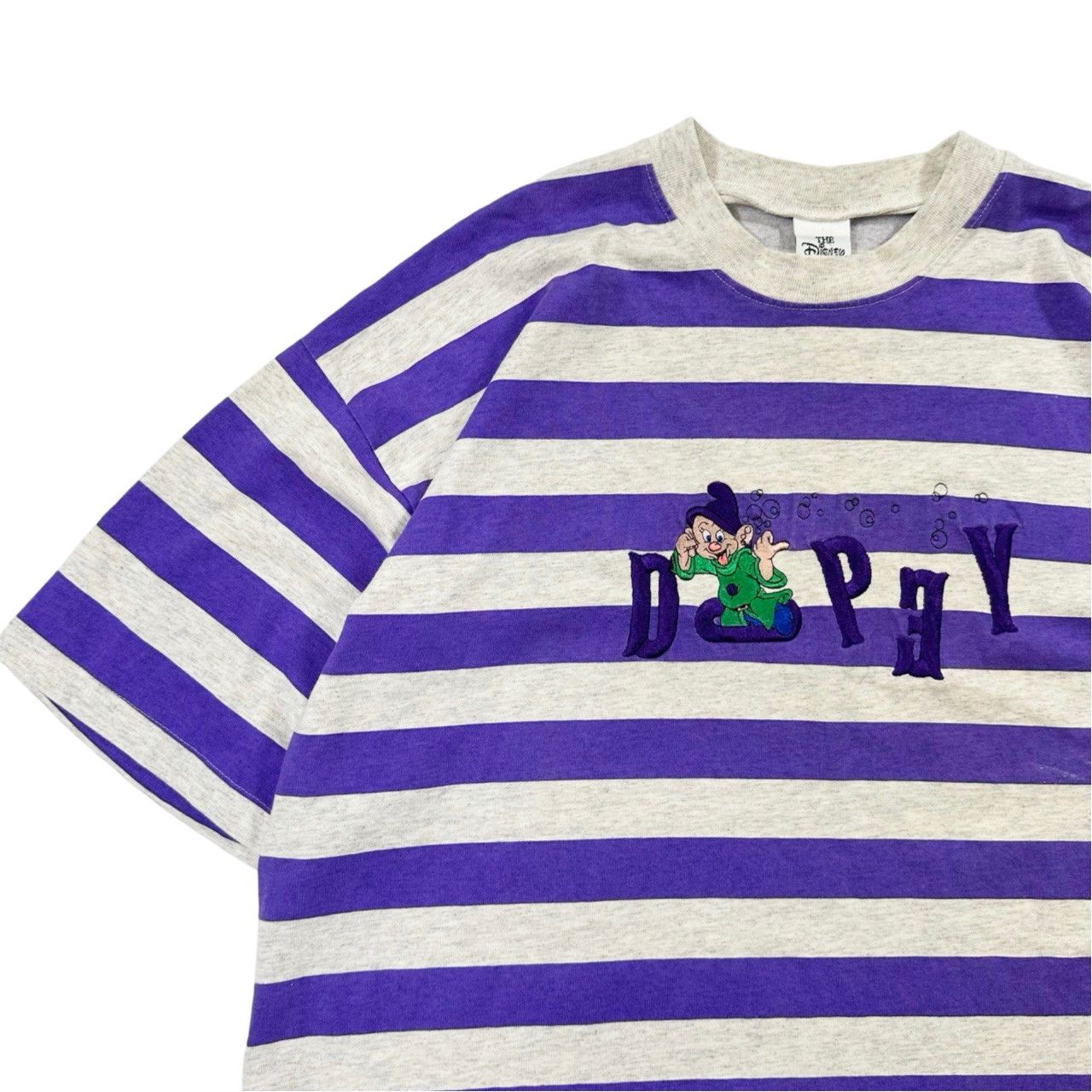Vintage Vintage 90s Snow White Dopey Embroidered Striped Shirt Size US XL / EU 56 / 4 - 3 Thumbnail
