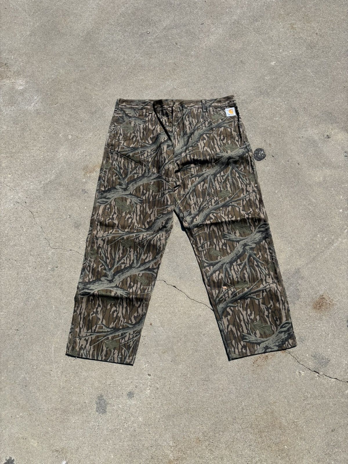 Carhartt Vintage 1993 Carharrt Camo Dungaree Pants Size US 40 / EU 56 - 1 Thumbnail