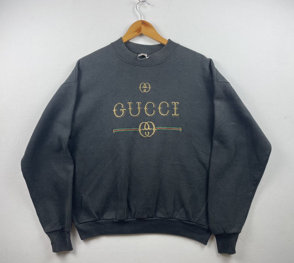 Gucci Vintage Gucci Sweatshirt Embroidery Logo Size US L / EU 52-54 / 3 - 1 Thumbnail