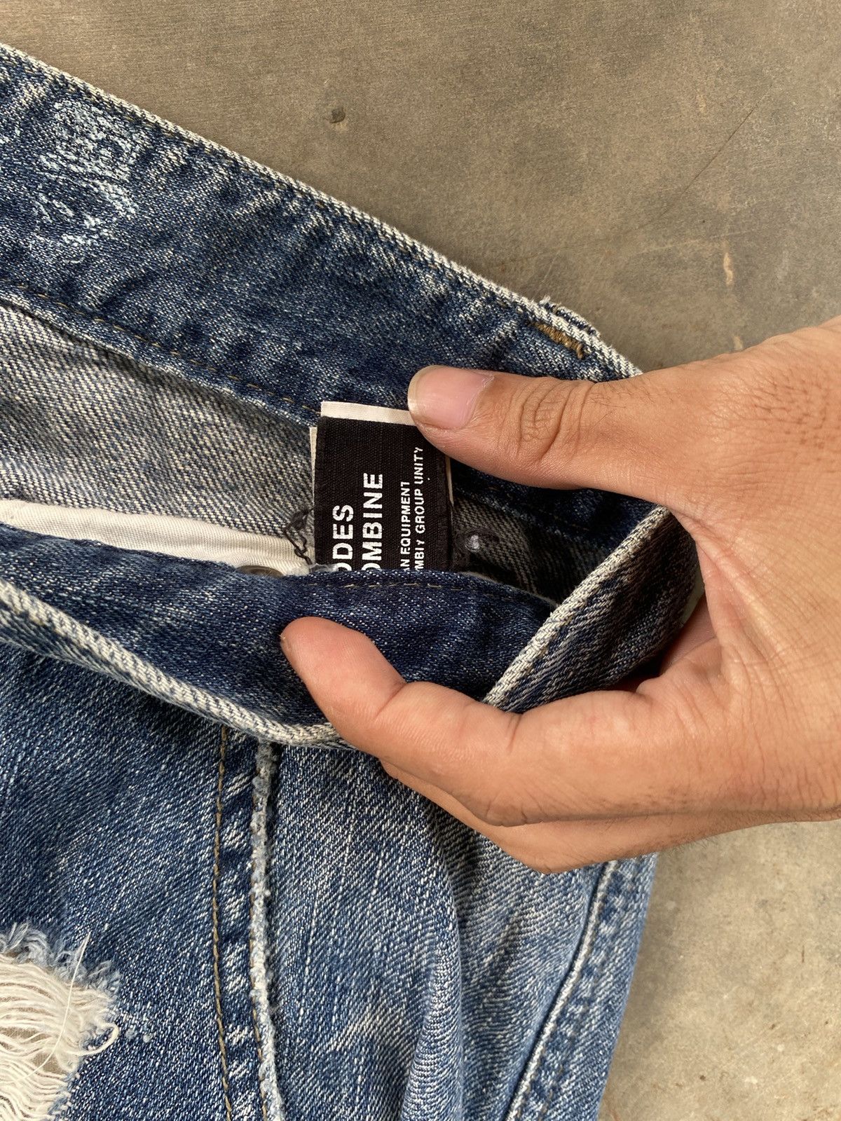 14th Addiction × If Six Was Nine × Japanese Brand Distress Codes Combine Pants Denim like if6was9 Size US 30 / EU 46 - 4 Thumbnail