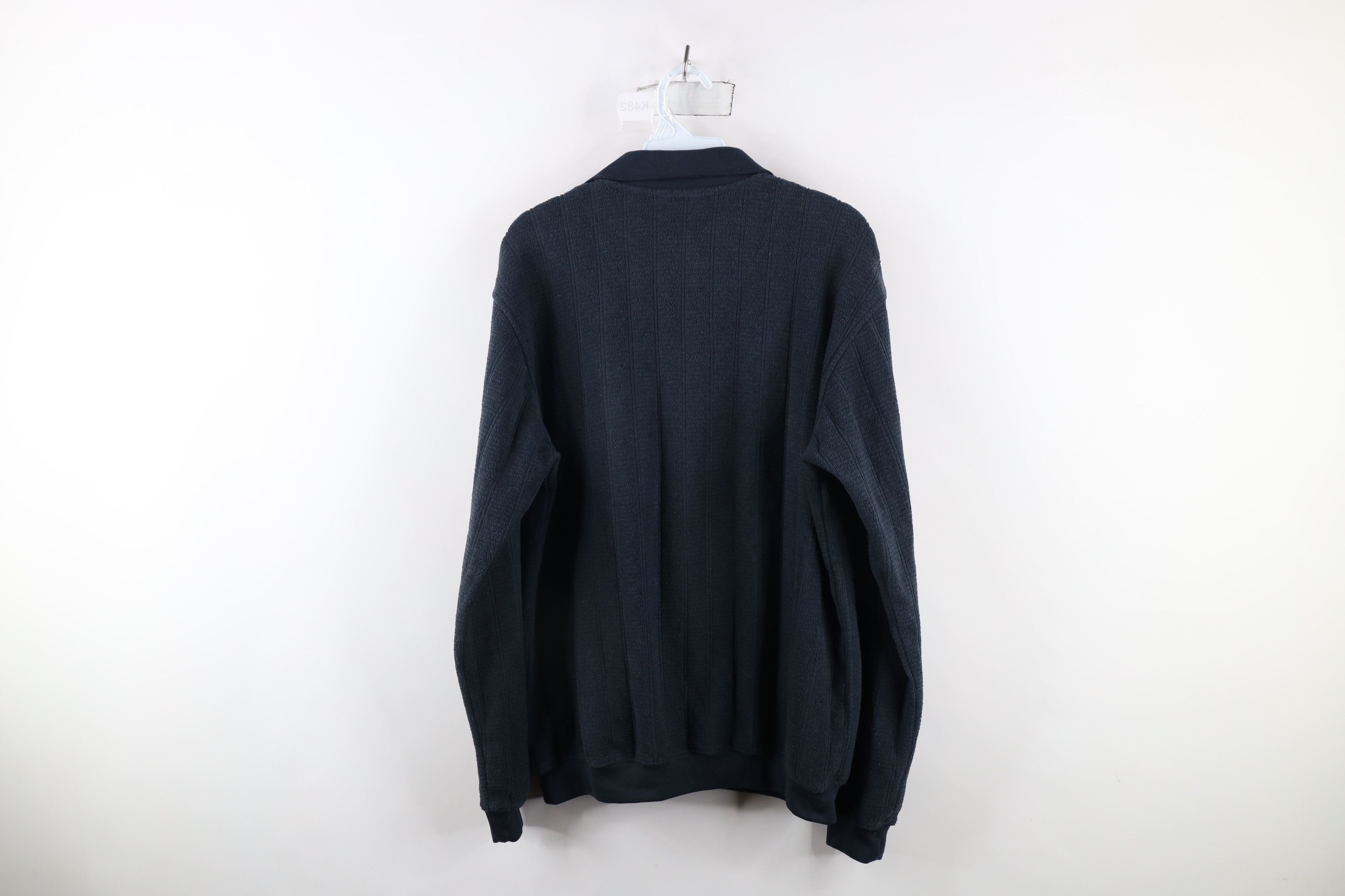 Vintage Vintage 90s Streetwear Fleece Collared Pullover Sweater Size US M / EU 48-50 / 2 - 7 Thumbnail