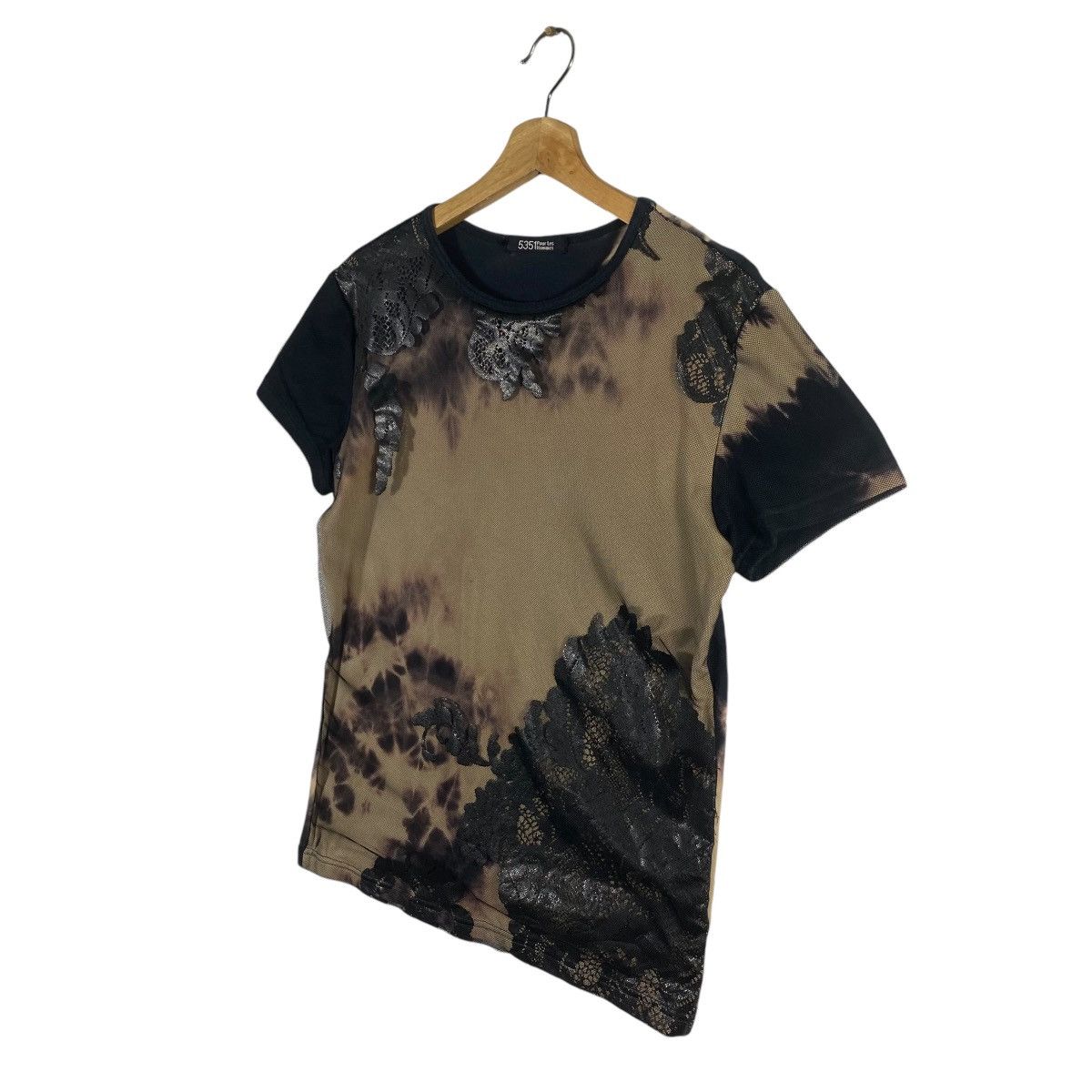 5351 POUR LES HOMMES × Vintage Vintage 5351 Pour Les Homme Mesh Tshirt Tie Dye S Size Size S / US 4 / IT 40 - 3 Thumbnail