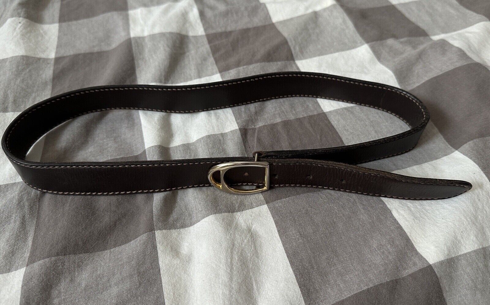 Gucci VINTAGE 1980s GUCCI LEATHER BELT 87x3 cm Size ONE SIZE - 1 Thumbnail