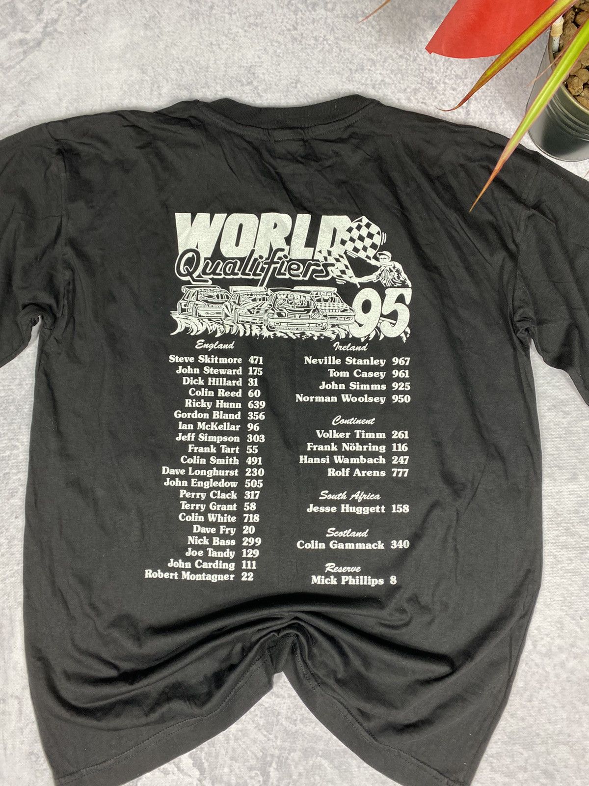 Affliction × Vintage Vintage T-shirt National Hotrods world championship 1995 Size US XL / EU 56 / 4 - 5 Thumbnail