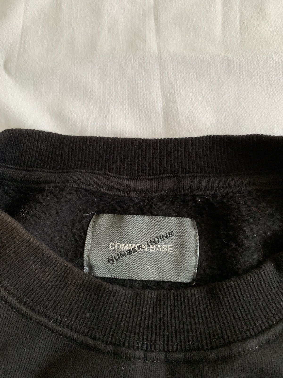 Number (N)ine Number (N)ine x Common Base Blackout Sweatshirt Size US M / EU 48-50 / 2 - 5 Thumbnail