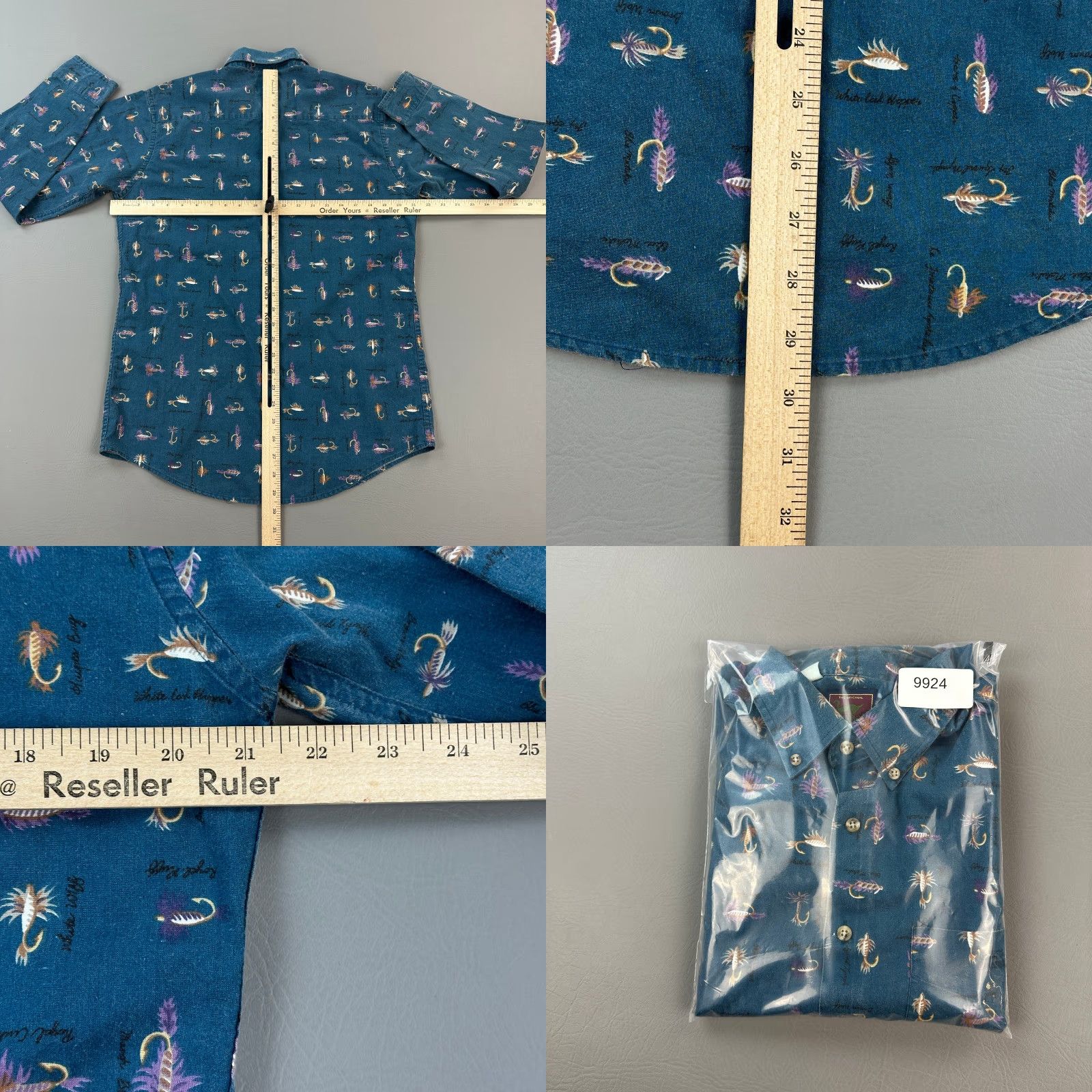 Vintage Vintage Duxbak Shirt Mens Medium Blue Fly Fishing Lure Print Button Down Outdoor Shirt Mens Medium Blue Fly Fishing Lure Print Button-Down Outdoor Size US M / EU 48-50 / 2 - 8 Thumbnail