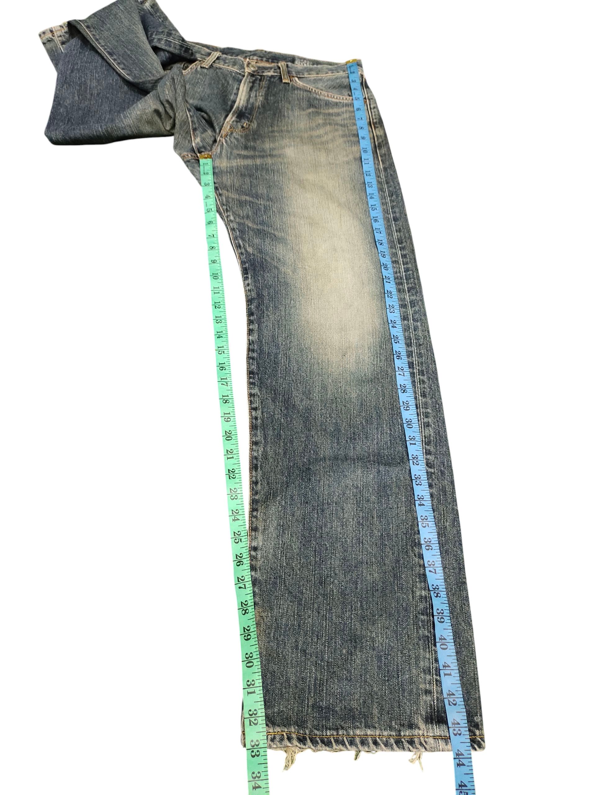 Comme des Garcons × Undercover Loose Jeans Edwin Xv 445 Clawmark Distress Denim Wide Leg Size US 32 / EU 48 - 16 Thumbnail