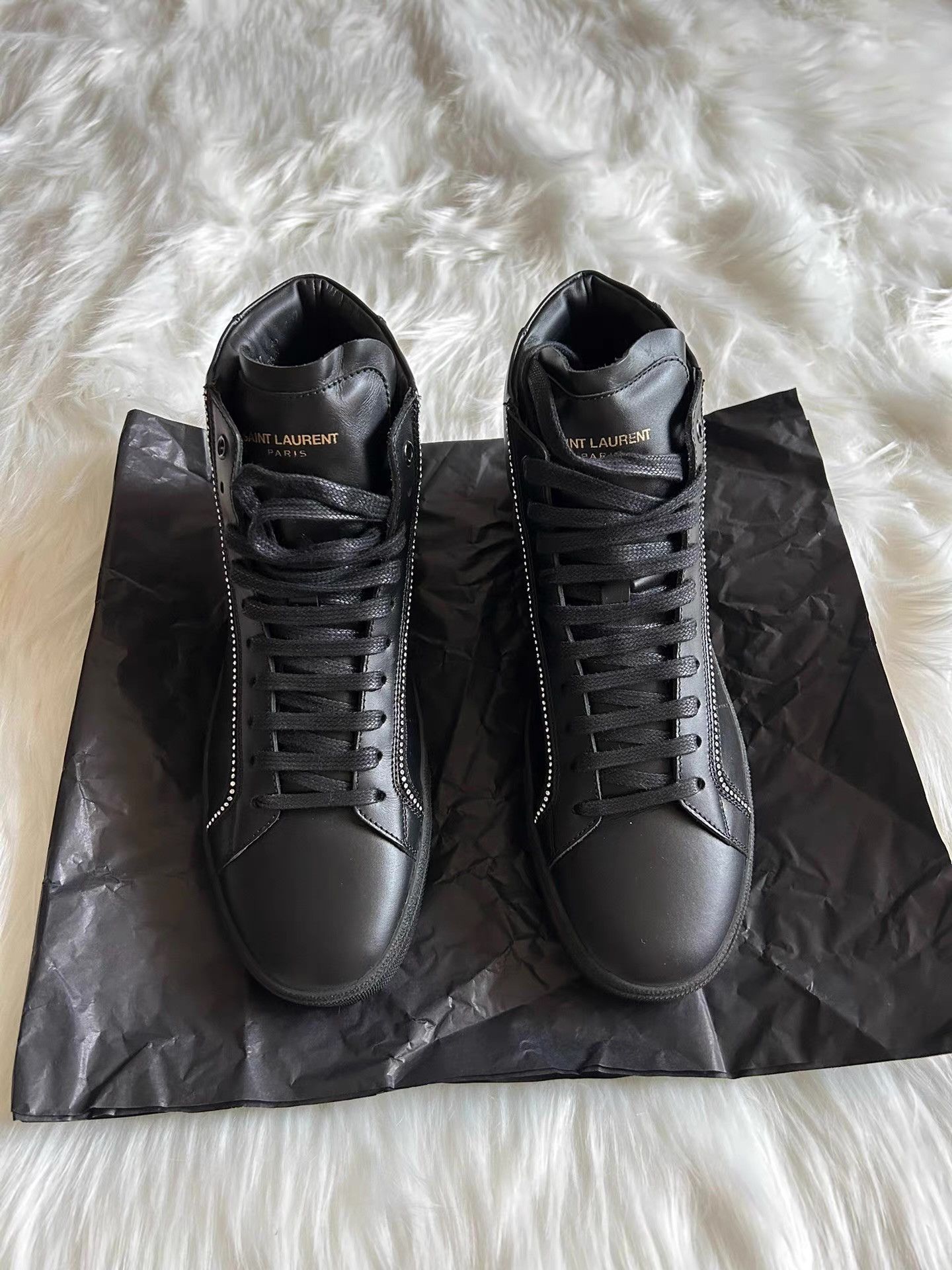 Saint Laurent Paris Saint Laurent Men's Mid-Low Top Ｑ23 Size US 7 / EU 40 - 1 Thumbnail