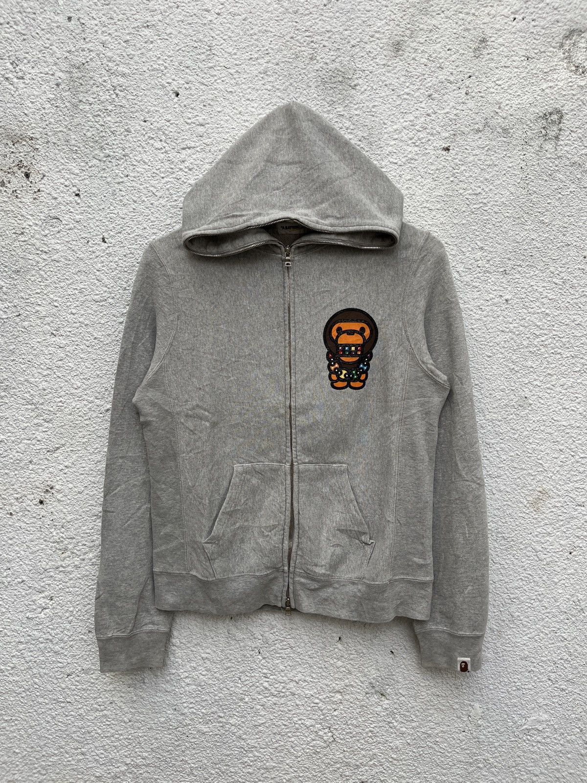 Bape 2008 Bape Baby Milo Full-zip Hoodie Size S / US 4 / IT 40 - 2 Thumbnail
