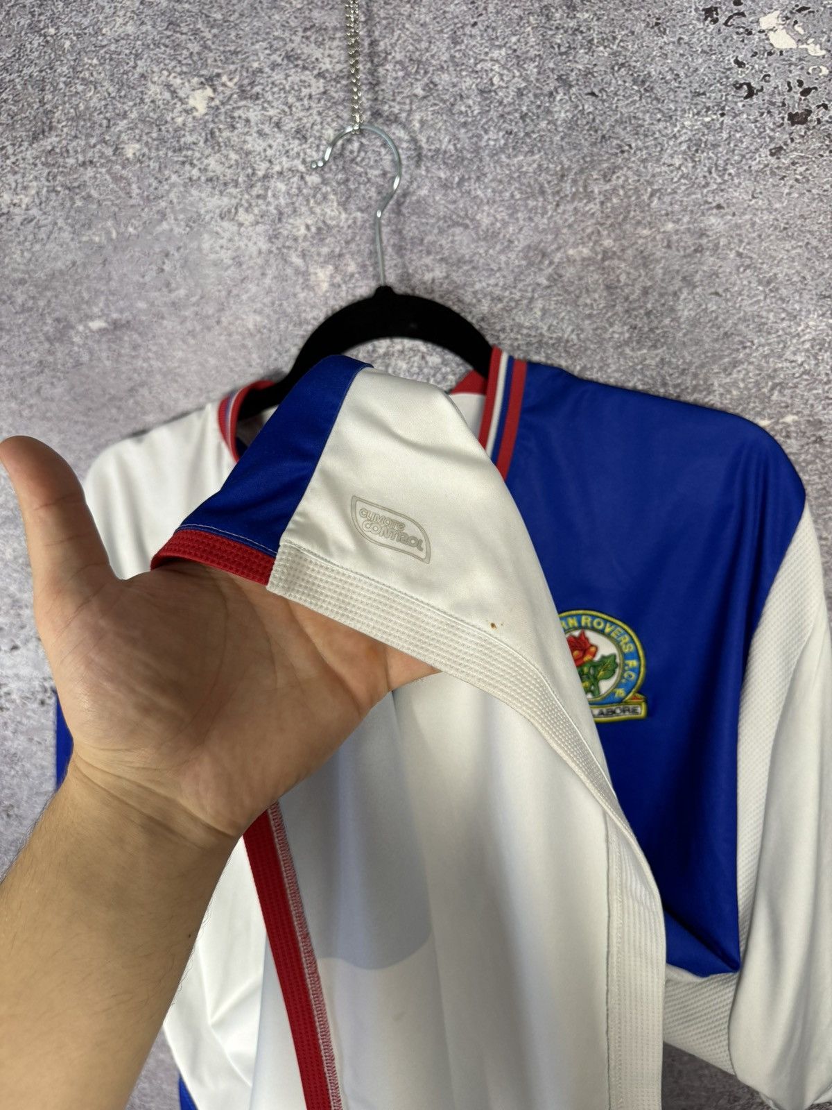 Umbro Vintage Blackburn Rovers 2009/10 Umbro Soccer Jersey Size US XXL / EU 58 / 5 - 12 Thumbnail