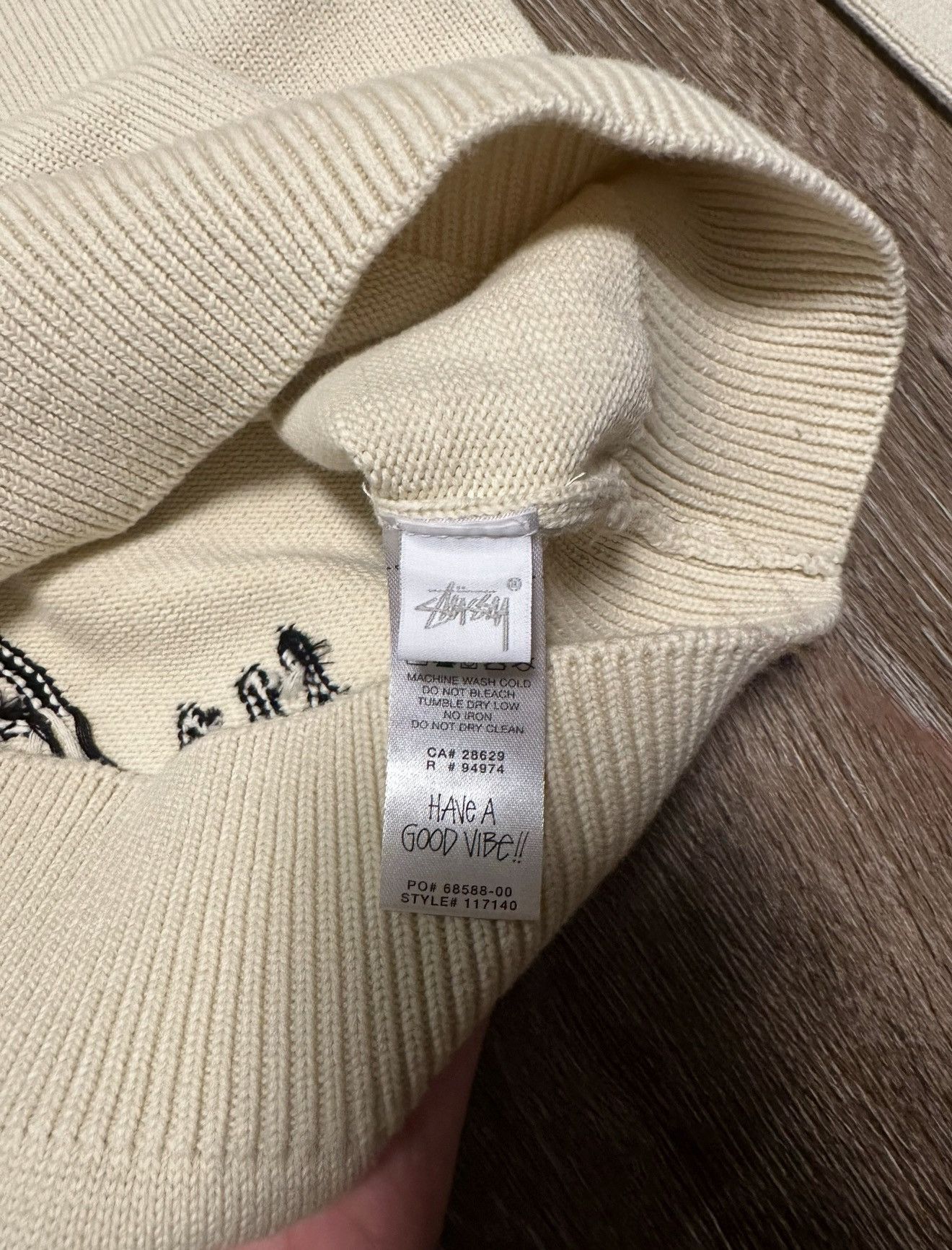Stussy Stussy Care Label Sweater Size US L / EU 52-54 / 3 - 3 Thumbnail